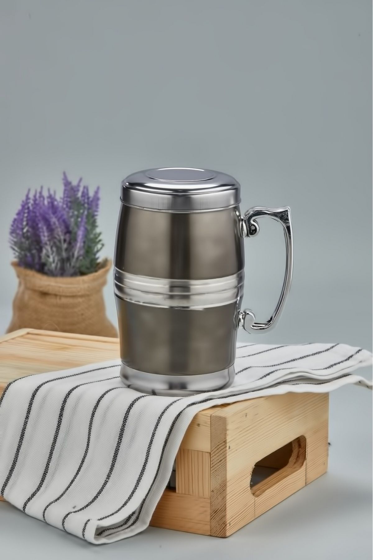فلاسک خاکستری 380 میل استیل ضد زنگ لیوان اوتراسیت Cooker