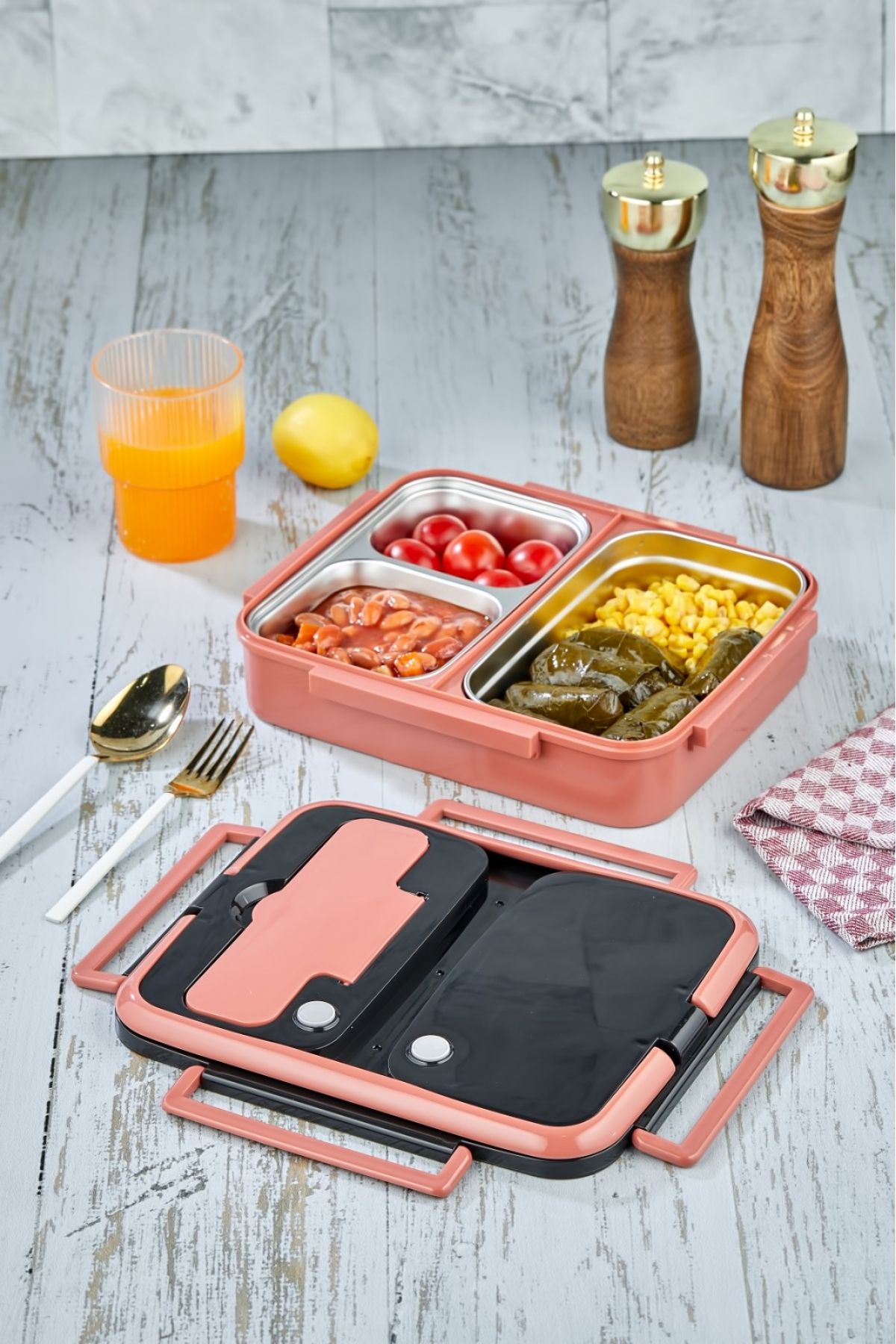 فلاسک صورتی yk 1392 سریال ویژه کارکنان ضد زنگ لوکس 3 کابینت مواد غذایی هازنت ترموس رنگ Cooker