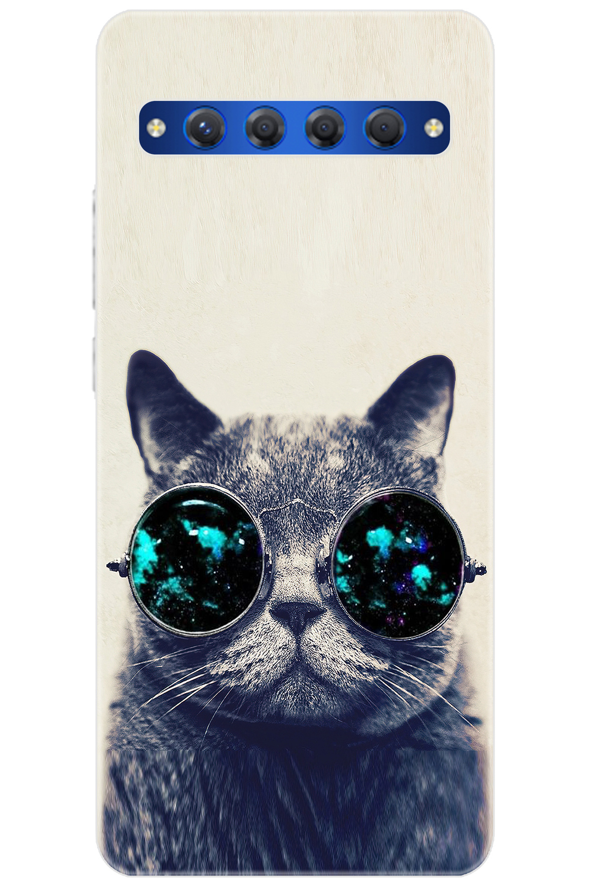 10 Plus T782H Compatible Sheath Pattern Printed Cat with Silicone Glasses NGO:236 CP-e72Jpca