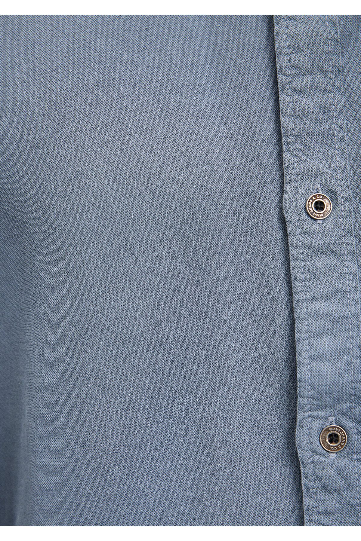Mavi پیراهن معمولی مناسب / برش طبیعی 0211293-70782