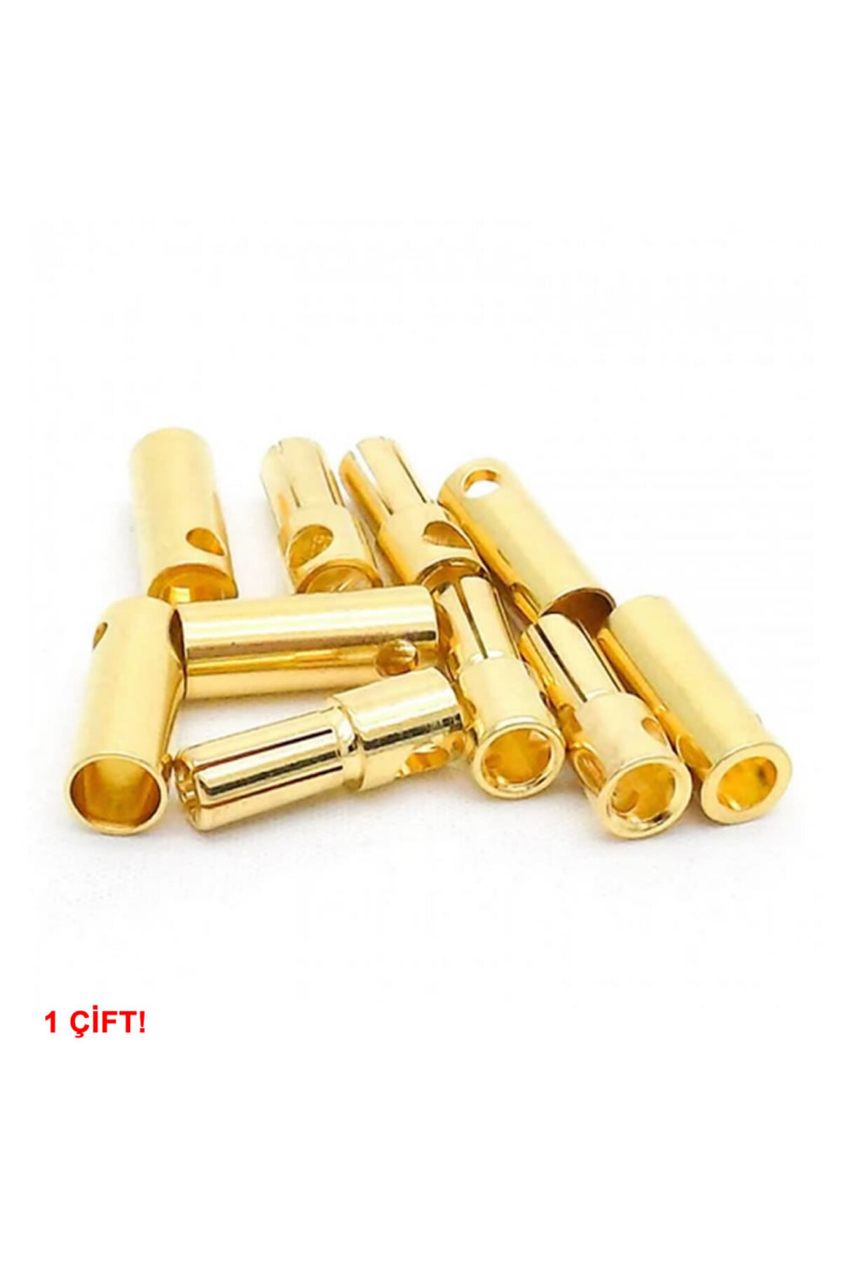 5mm Altın Kaplama Banana Dişi Erkek Soket  60A Pil Batarya Lion Bullet Plug Kablo Konnektör Esc 8