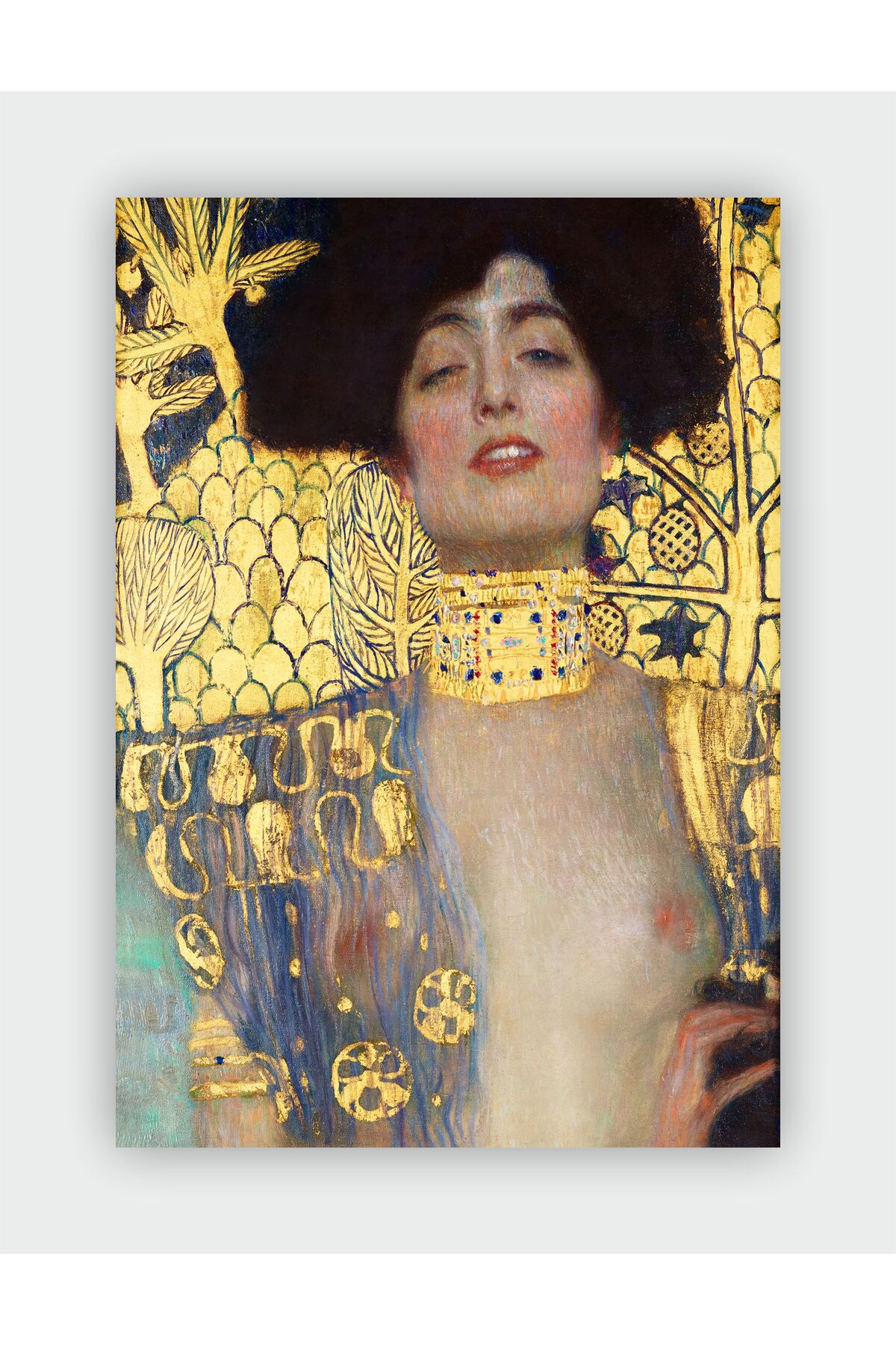 Judith And The Head Of Holofernes  Gustav Klimt Wall Poster - Thick Paper - Frameless