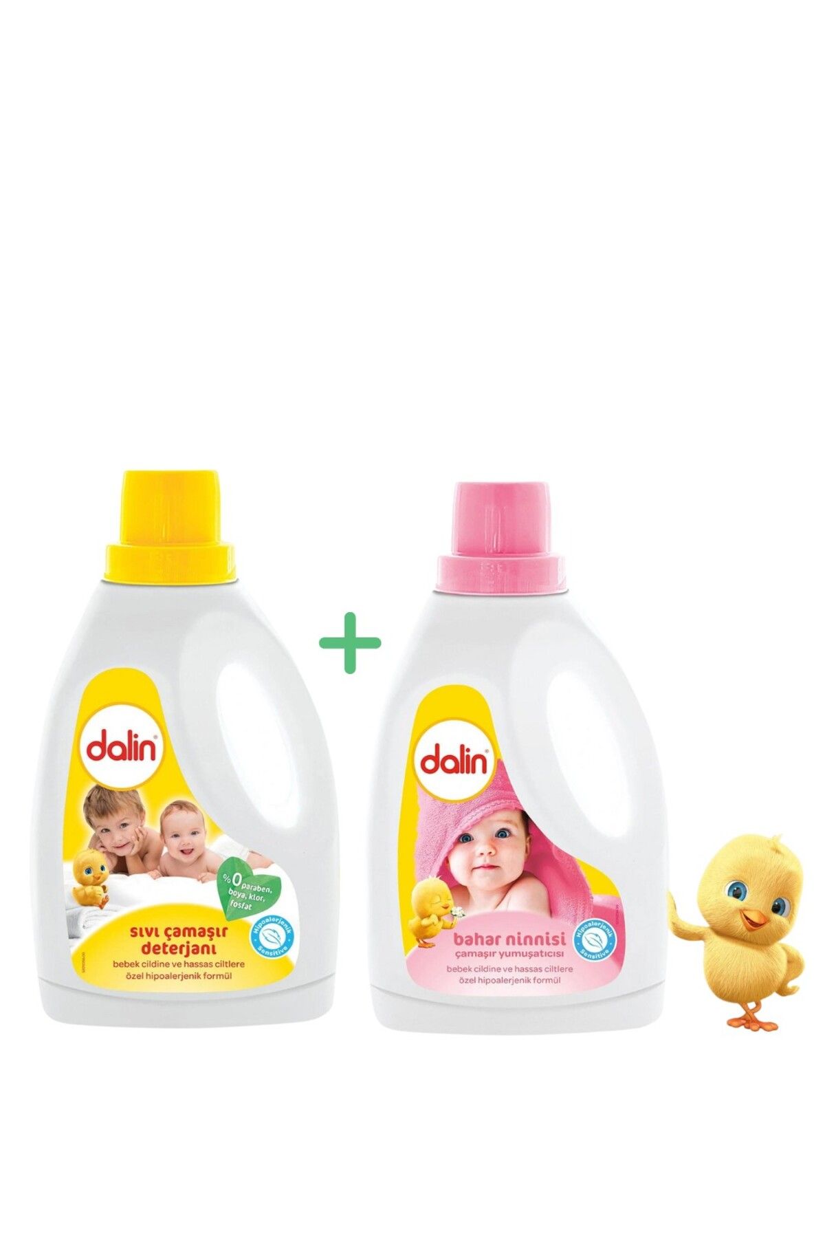 Dalin 1500ML Sıvı Bebek Deterjanı + Dalin 1500ML Bahar Ninnisi Sıvı Bebek Yumuşatıcısı