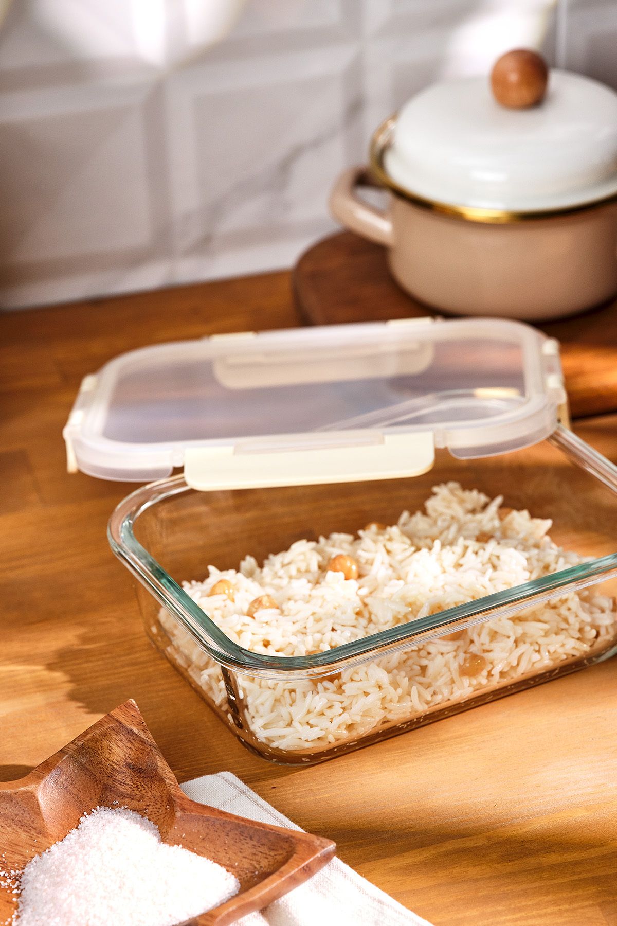 Emsan-Soft 1520 ml Borosilicate Storage Container 4