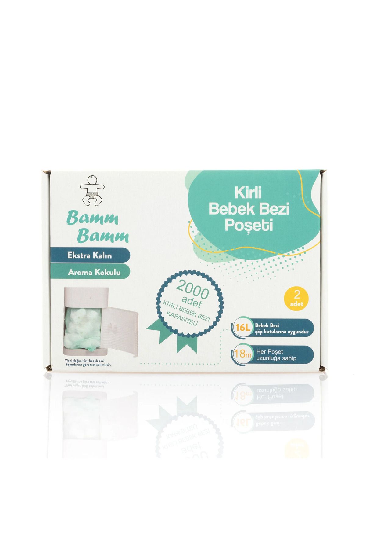 BAMM BAMM 2000 Kirli Bebek Bezi Kapasiteli Çöp Poşeti