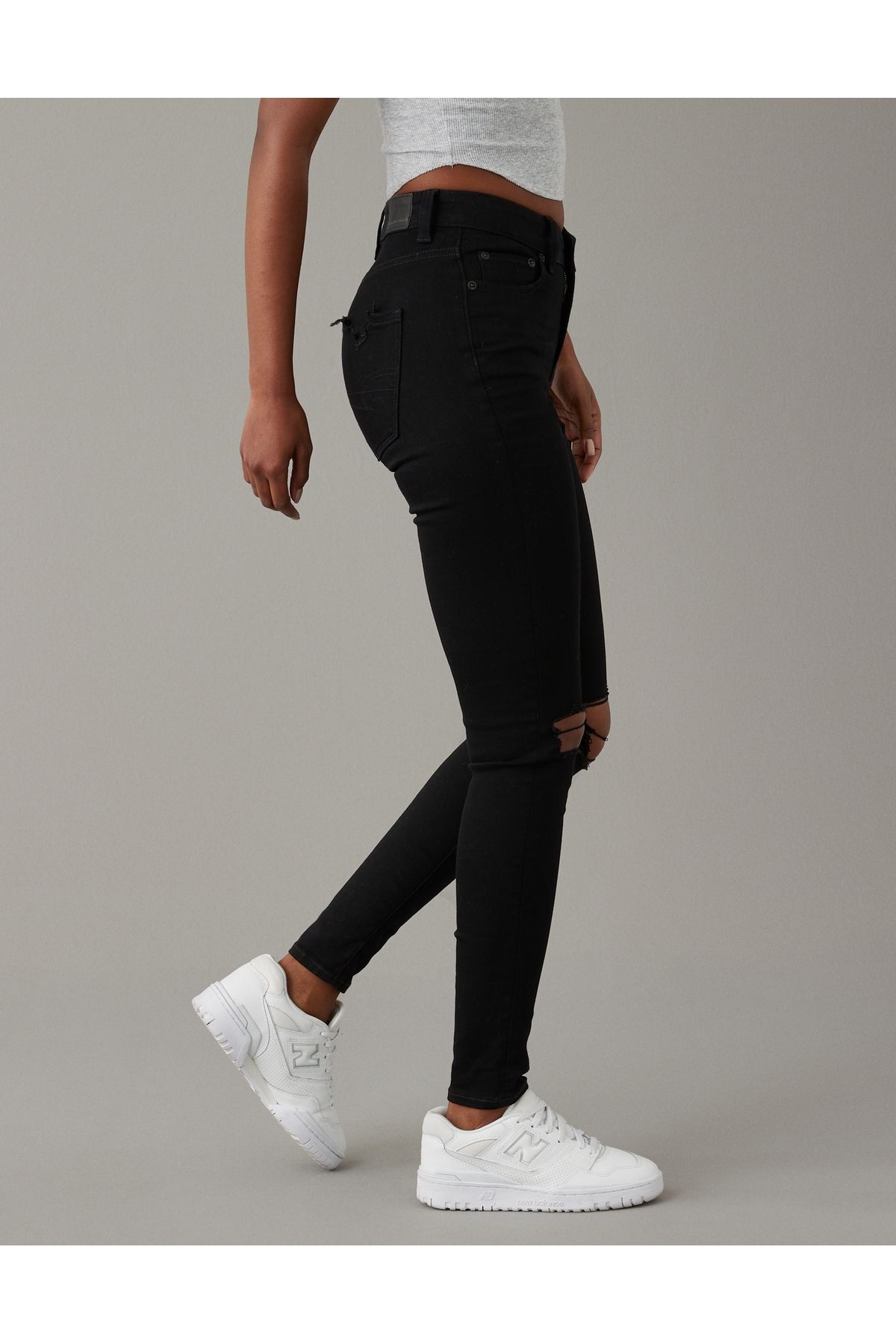 AMERICAN EAGLE-Black Women's / Girls' Pants U-3435-4660 5