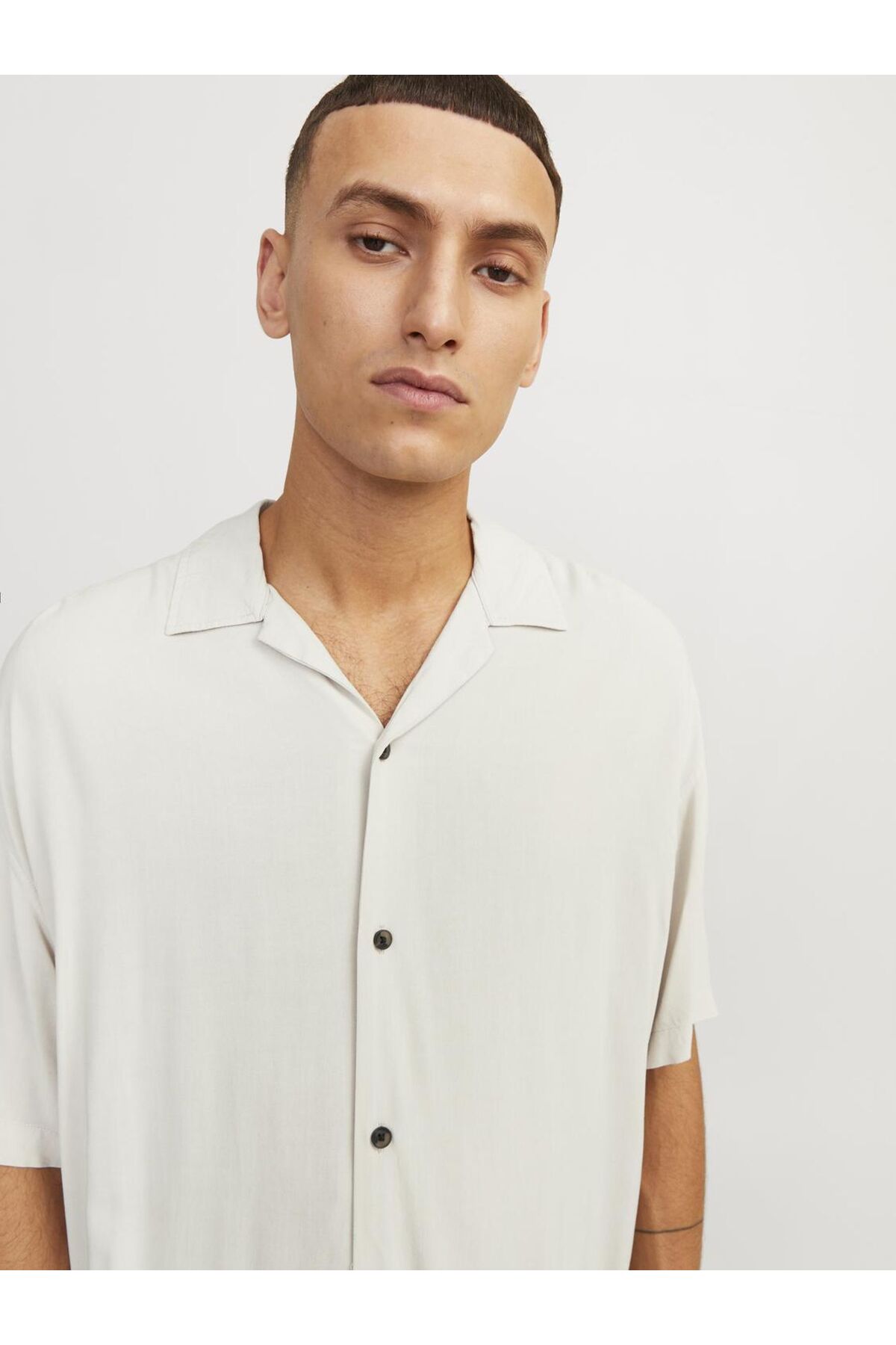 پیراهن جک اند جونز مردانه پنبه ای خاکستری  راسته Regular/رگولار    بیسیک کژوال/روزمره | Jack & Jones 12248386 BD - تصویر 7