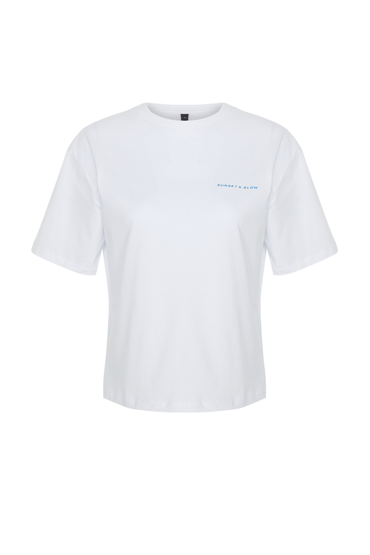 Trendyolmilla  Beyaz %100 Pamuk Baskılı Relaxed/Rahat Kalıp Örme T-Shirt TWOSS24TS00172 - Görsel 11