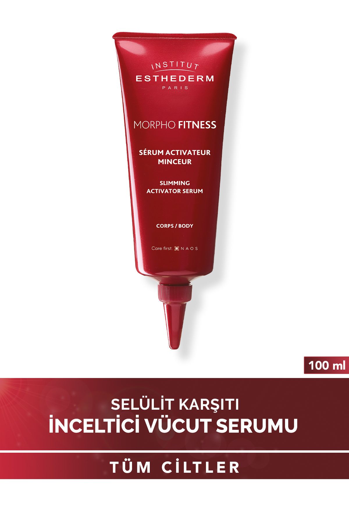 INSTITUT ESTHEDERM ضد چاقی و فعال‌ساز سرم مرطوب‌کننده بدن مورفو فیتنس 100 میلی‌لیتر