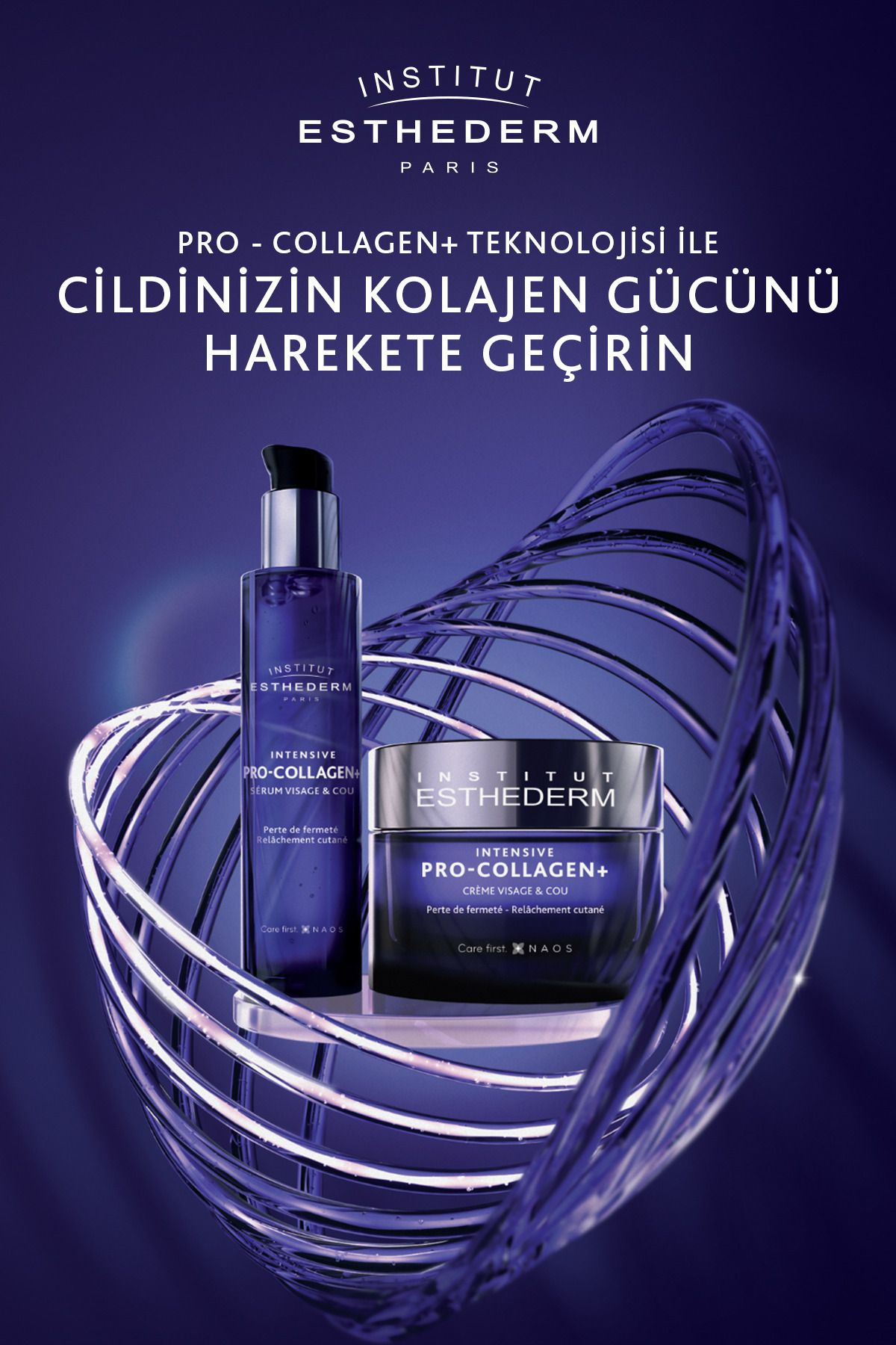 INSTITUT ESTHEDERM سرم تقویت کننده محافظ پوستی و جلوگیری از چین و چروک های پوست Intensive Pro Collagen+ 30 میلی لیتر Keyon1615