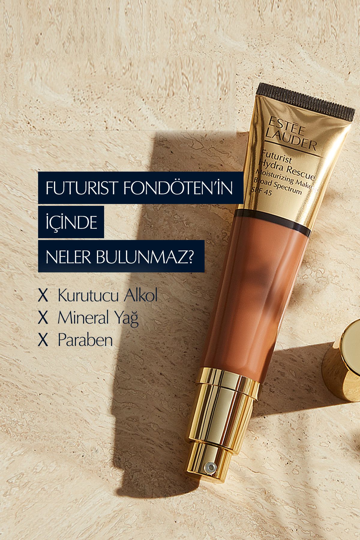 Estee Lauder-FUTURIST HYDRA RESCUE SPF 45 MOISTURIZING FOUNDATION 35ML - COLOUR: 1W1 BONE KEYON1469 5