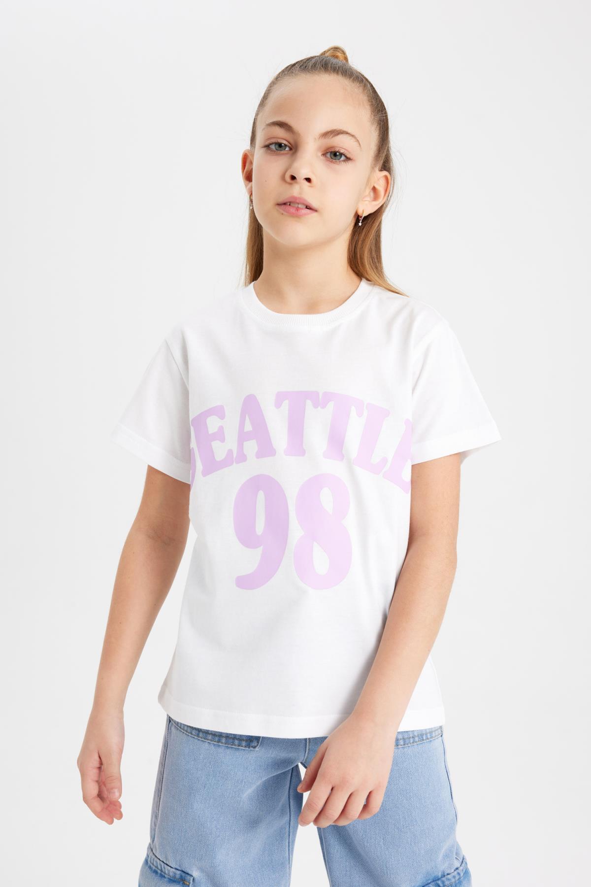 تی شرت دخترانه دفاکتو | B5095A824SM Defacto - Image 3