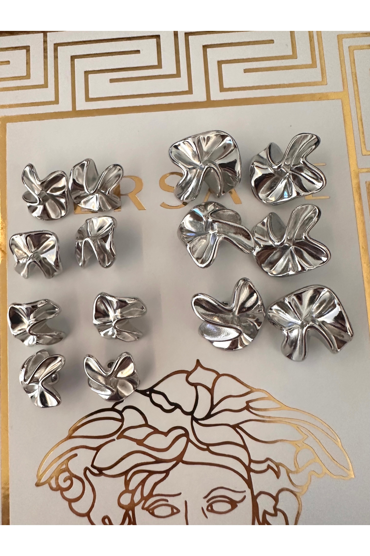 ODDA TASARIM ATÖLYESİ Kraş Tasarım Model Gümüş Blazer Ceket Düğme Seti