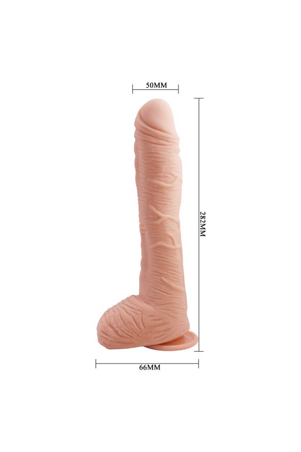 Beautiful 27 Cm G-spot Realistik Damarlı Vantuzlu Dev Dildo Penis 6