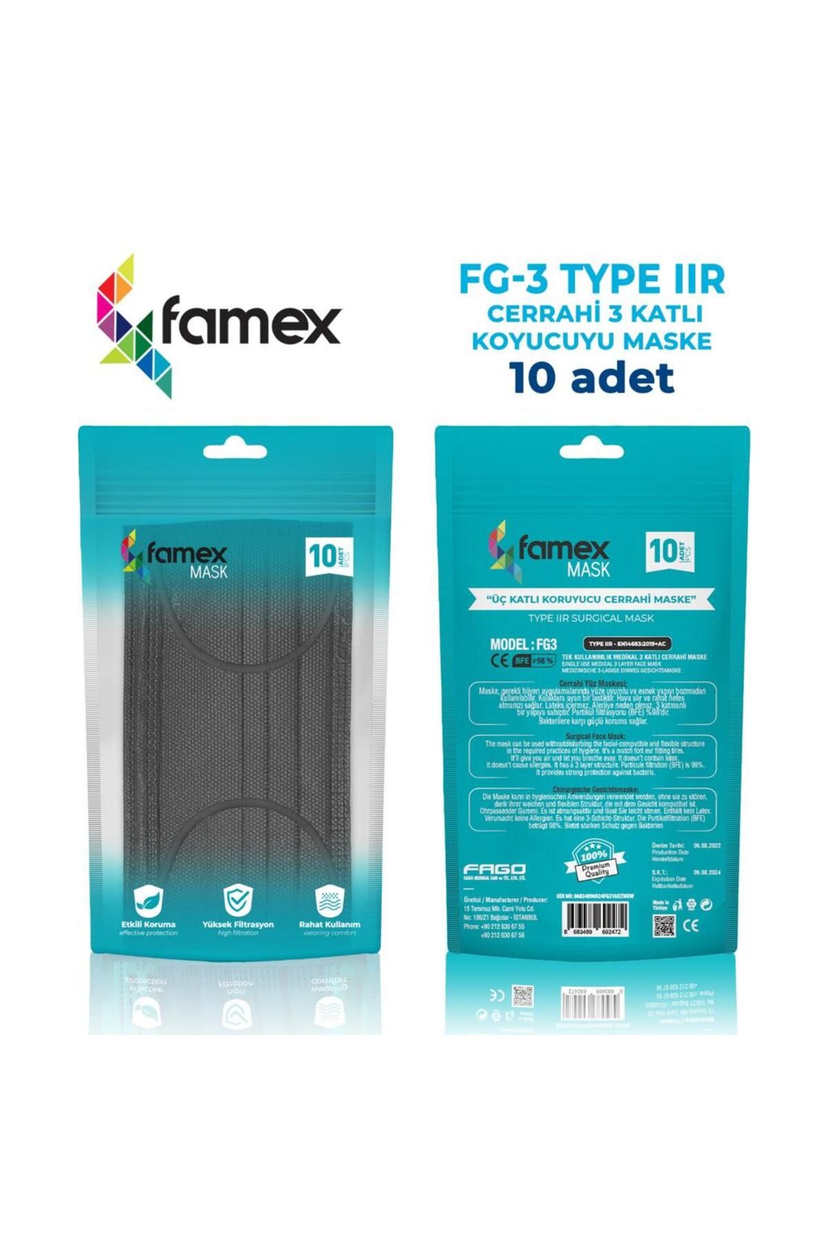 Genel Markalar Cerrahi Maske / FG-3 TYPE IIR CERRAHİ 3 KATLI KORUYUCU MASKE