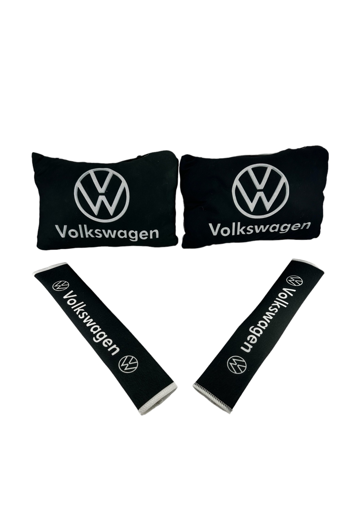 TKY Volkswagen Boyun Yastığı Emniyet Kemer Pedi Siyah