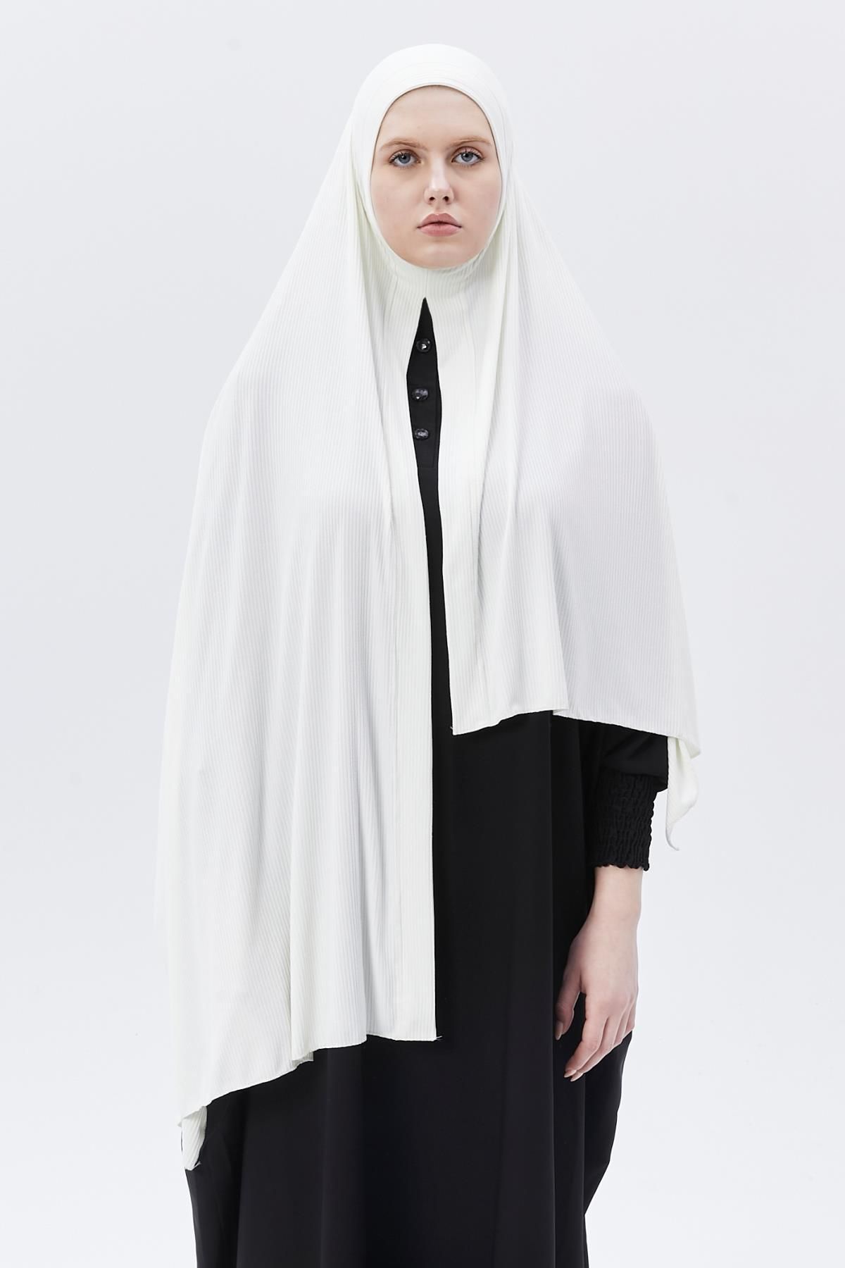 Altobeh-Pregătit, practic, întrețesut, de lux, cu dungi organice, șal pentru camisole, aliniat în cruce Ecru 2