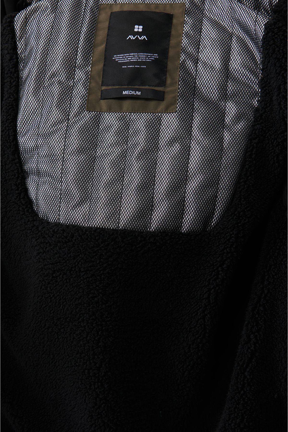 Avva کت و شلوار تورم مردانه Khaki جزئیات آب در معرض محرک ضد باد آسایش A32Y6046