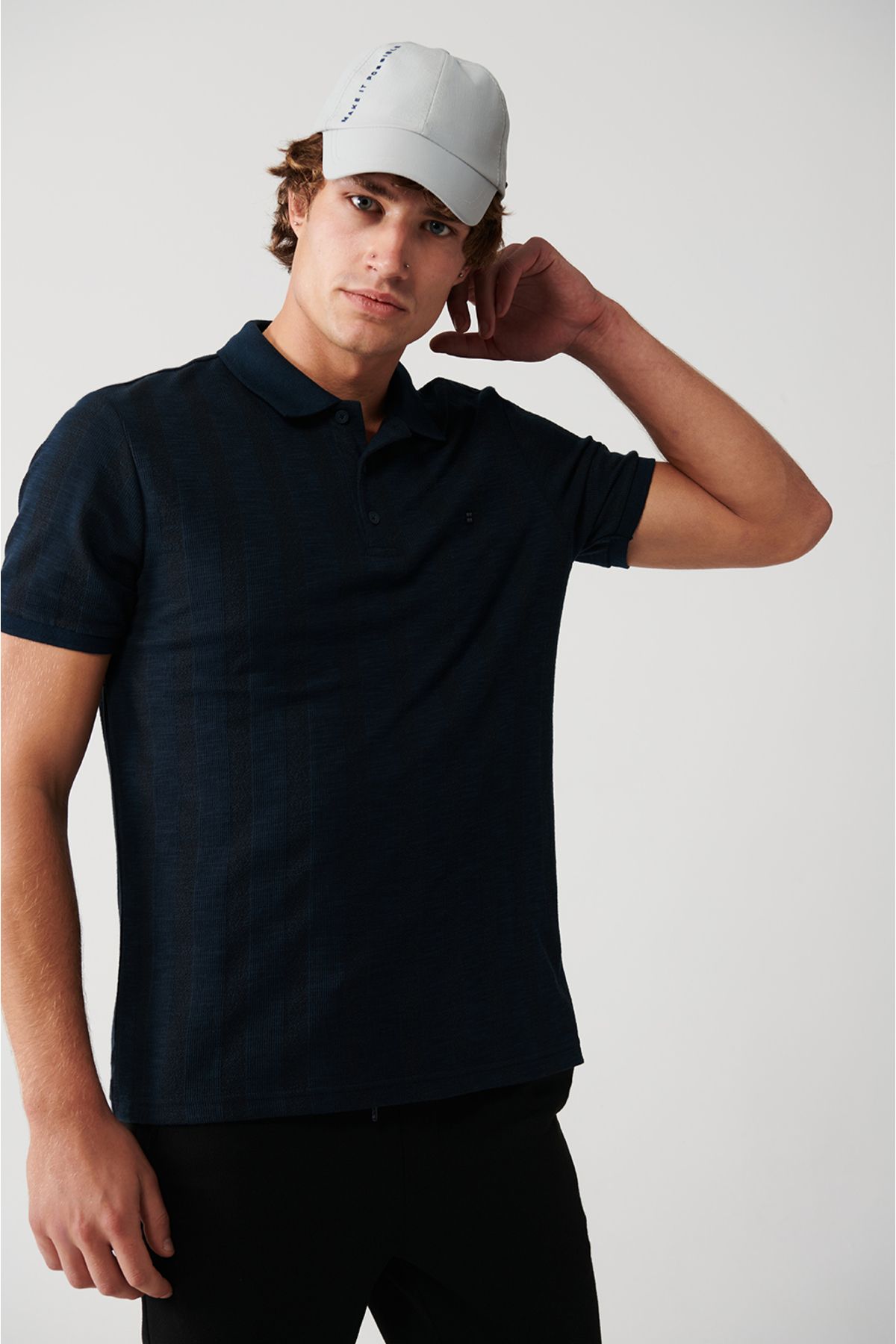 Avva پیراهن مناسب پنبه ای 100 ٪ yaka ribanalı تی شرت A31Y1192