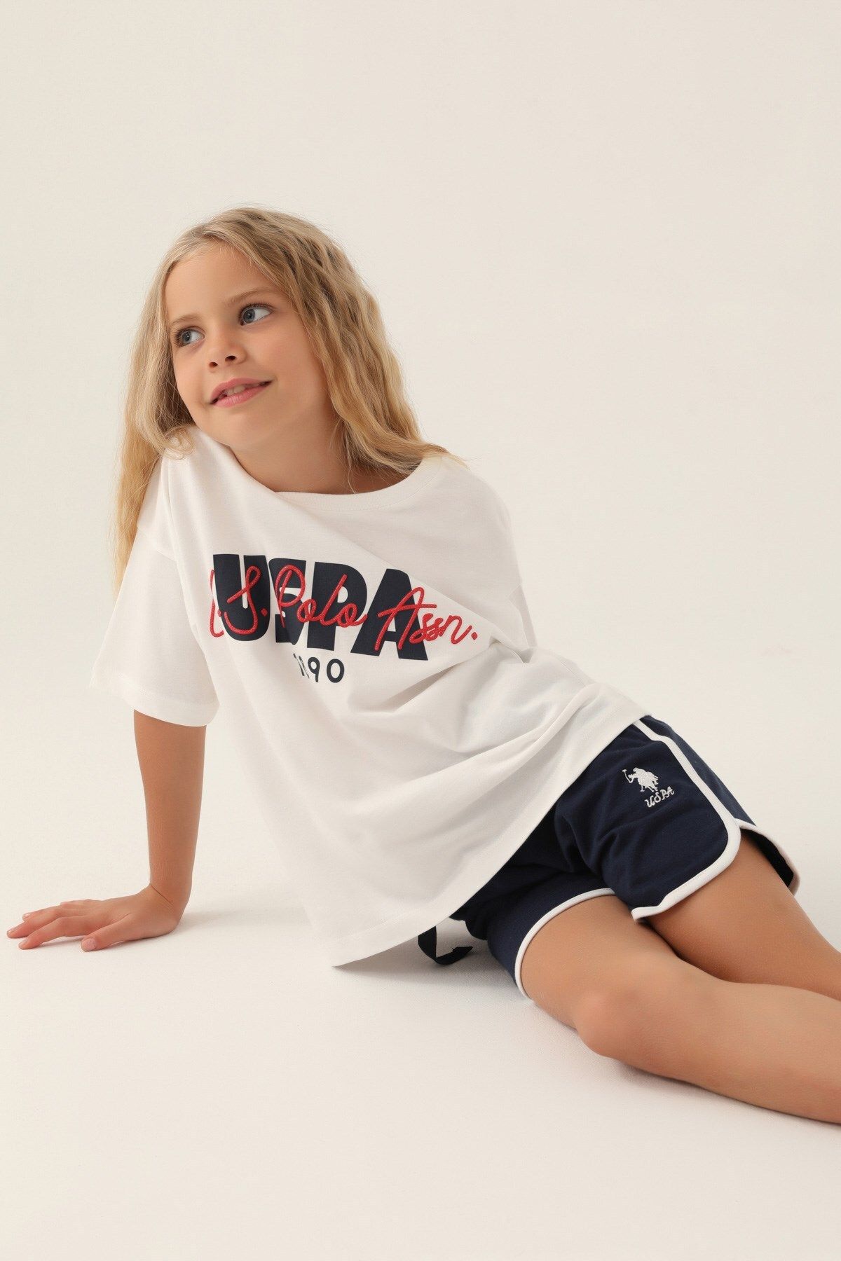 ست شلوارک دخترانه سایز بزرگ U.S. Polo Assn.