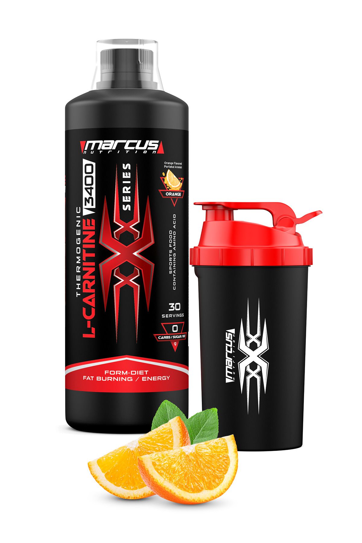 Marcus Nutrition L-carnıtıne 3400 Thermogenic X Series 1000 Ml (portakal Aromalı)