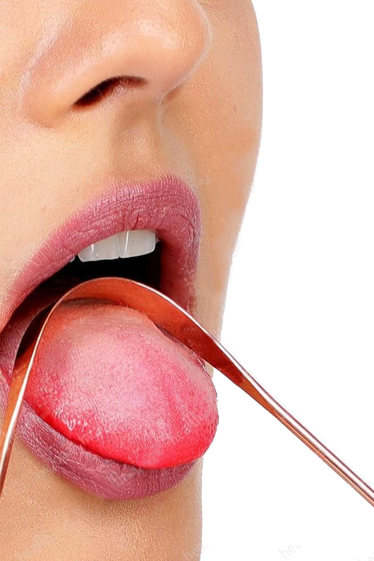 Efege-Copper Tongue Cleaning Stick Tongue Scraping Stripping Stick Cleaner Scraper Hygienic Natural Scraper 8