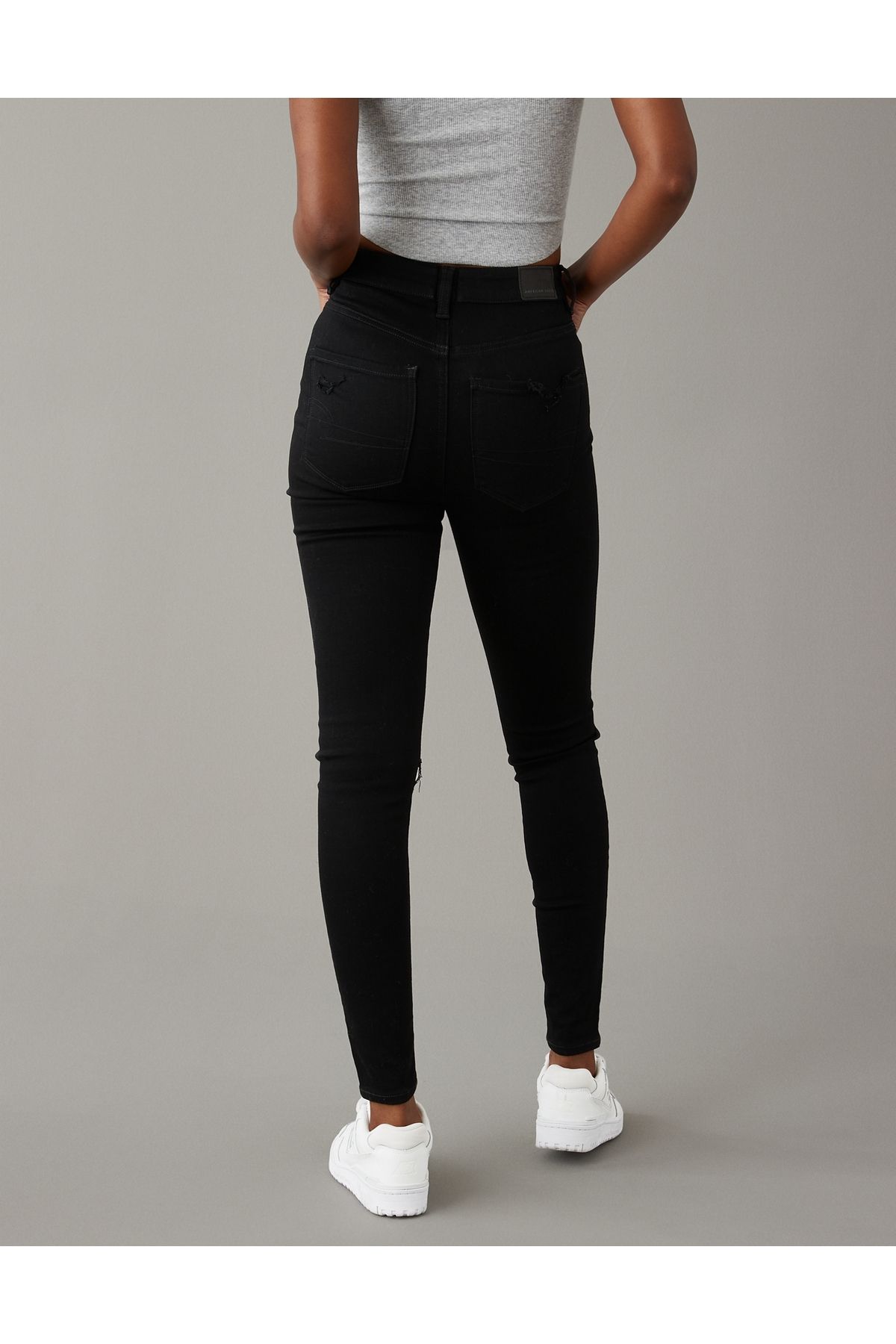 AMERICAN EAGLE-Black Women's / Girls' Pants U-3435-4660 4
