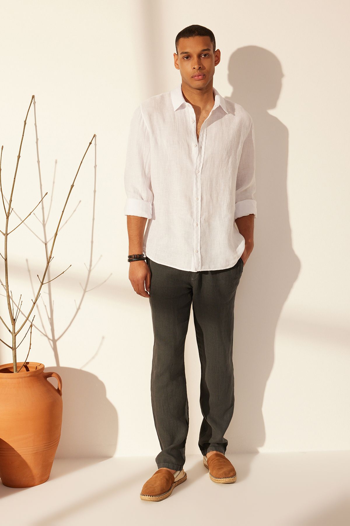 trendyol-man-mens-beige-unifarben-high-waist