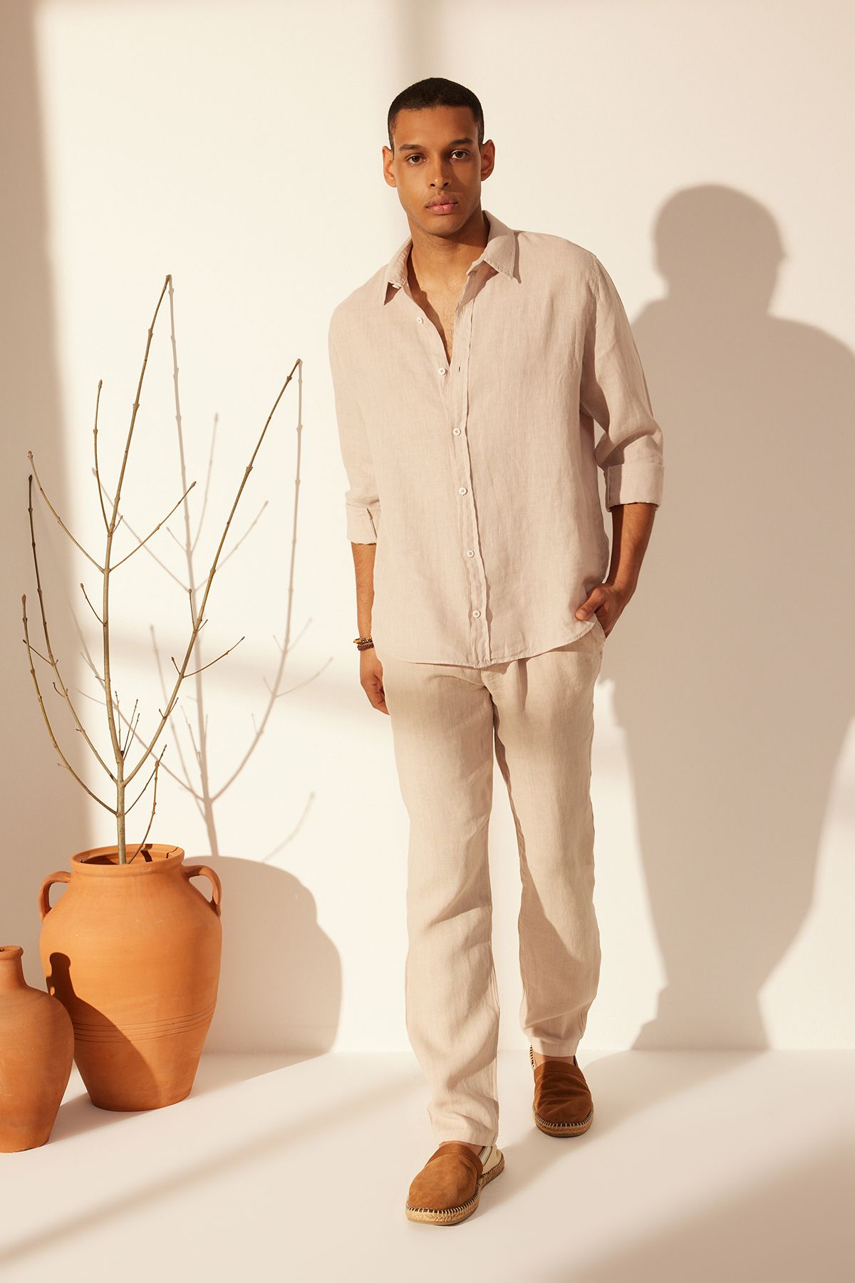 trendyol-man-mens-beige-unifarben-high-waist