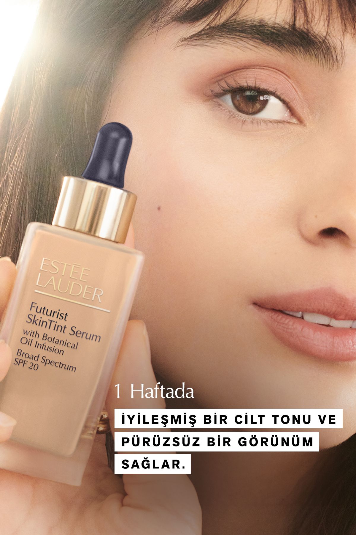 Estee Lauder پایه مایع سرم مرطوب کننده Futurist Sintint 30 میلی لیتر SPF20 رنگ: 3N1 آیوری بژ Keyon1366