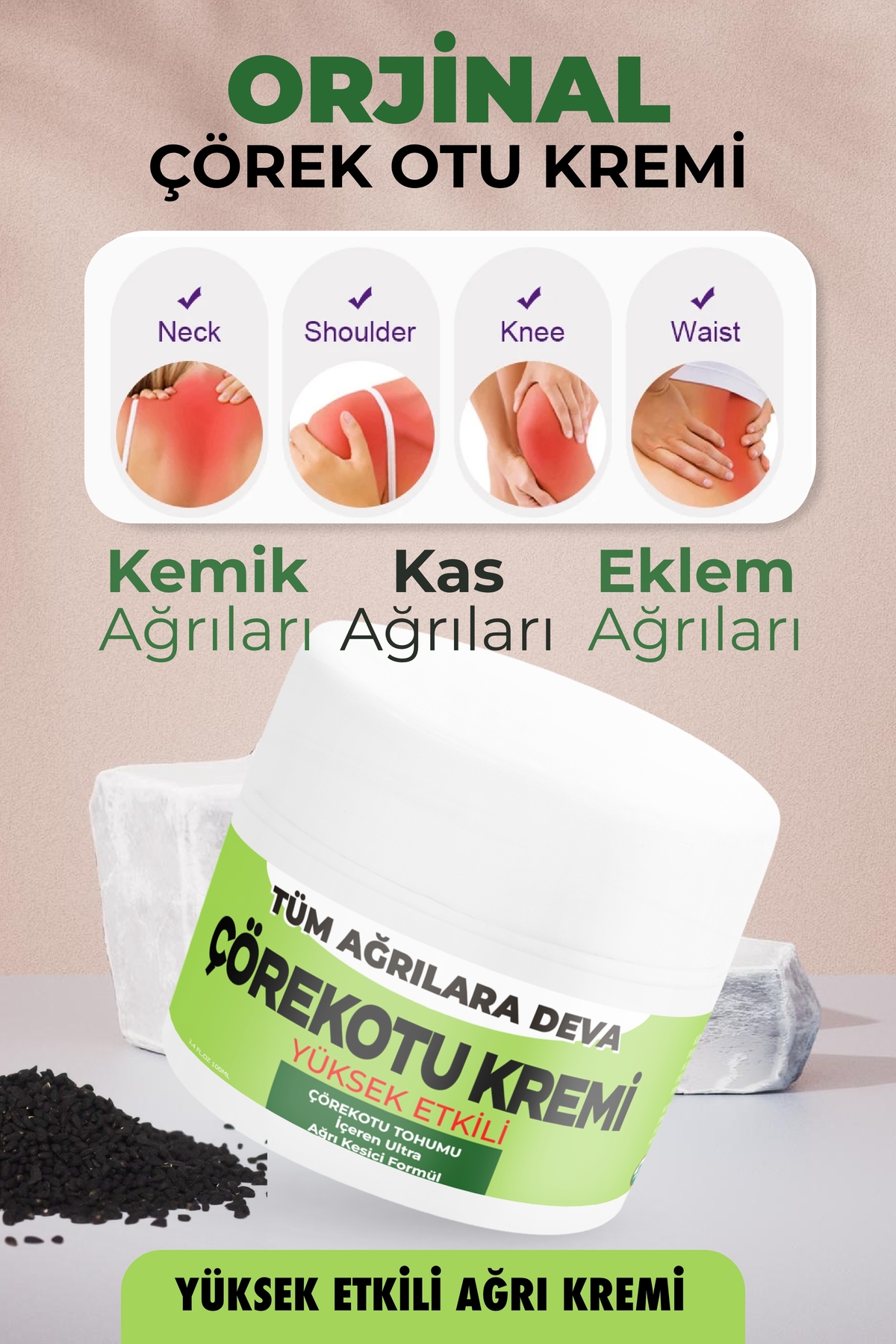 Formüllü Çörek Otu Kremi Eklem Için Yüksek Etkili 100ml — TYC4Y34XWN171084993640137 — تصویر 2 از 2