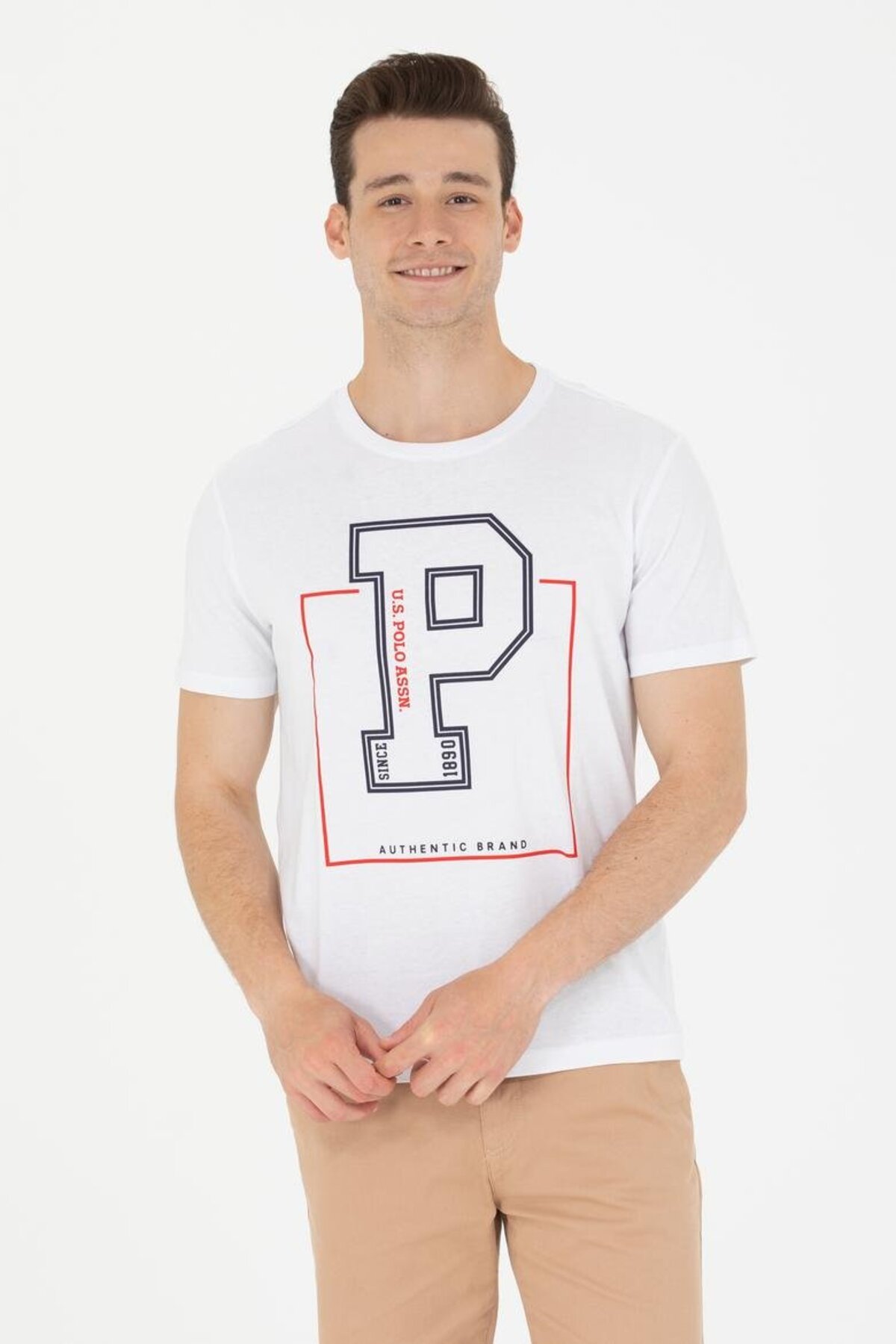 تیشرت مردانه سفید یو اس پولوU.S. Polo Assn. | 50264946-VR013 اورجینال - تصویر 3