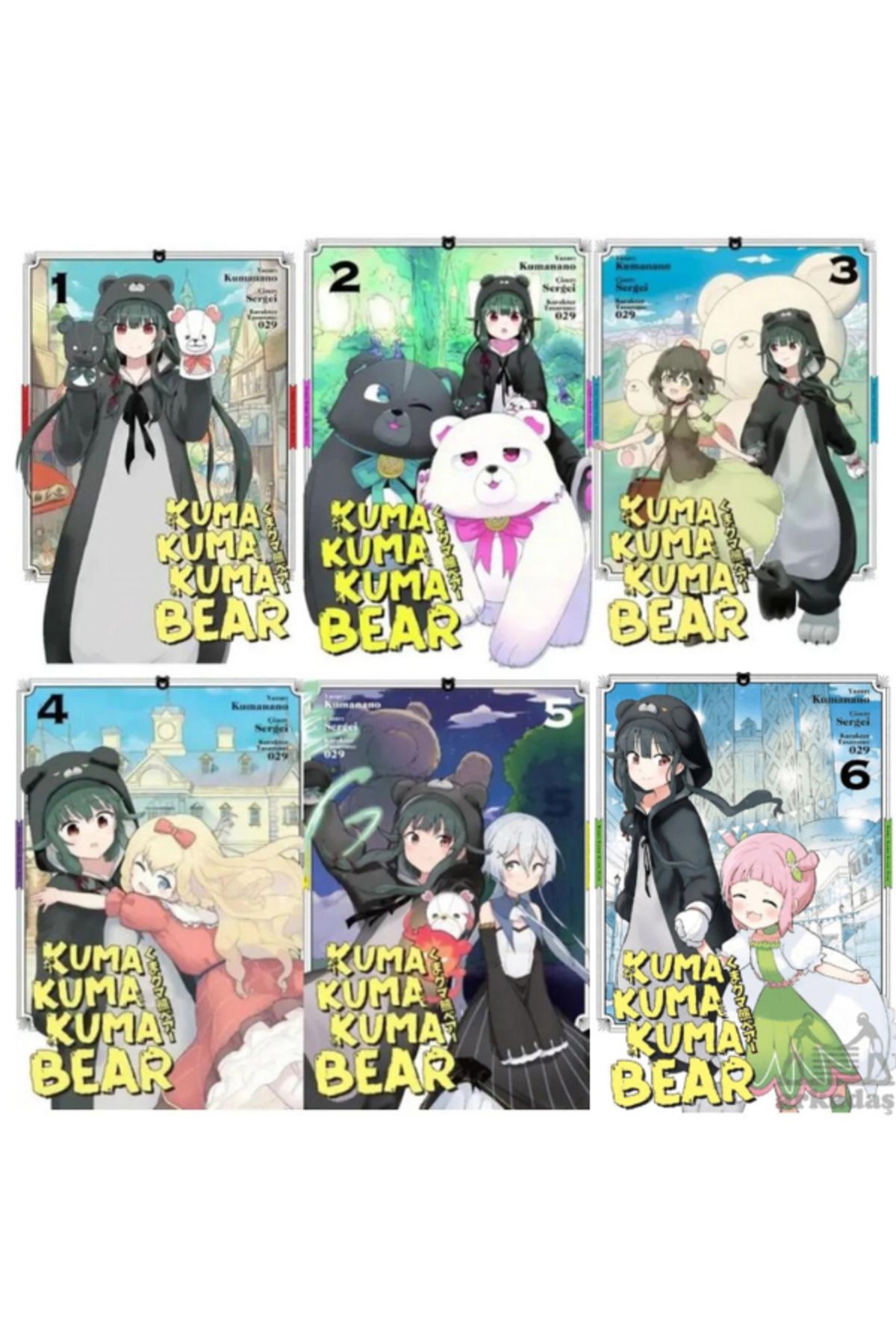 Kayıp Kıta Yayınları Kuma Kuma Kuma Bear 1-2-3-4-5-6 Manga Seti Çizgi ...