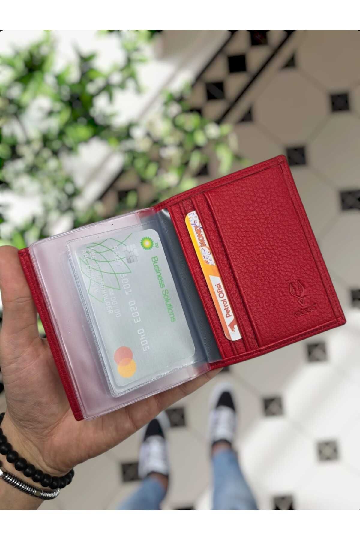 کیف پول مردانه و زنانه VISSO سازگار با 1904 COLOR RED COLORE CASE VİSSO
