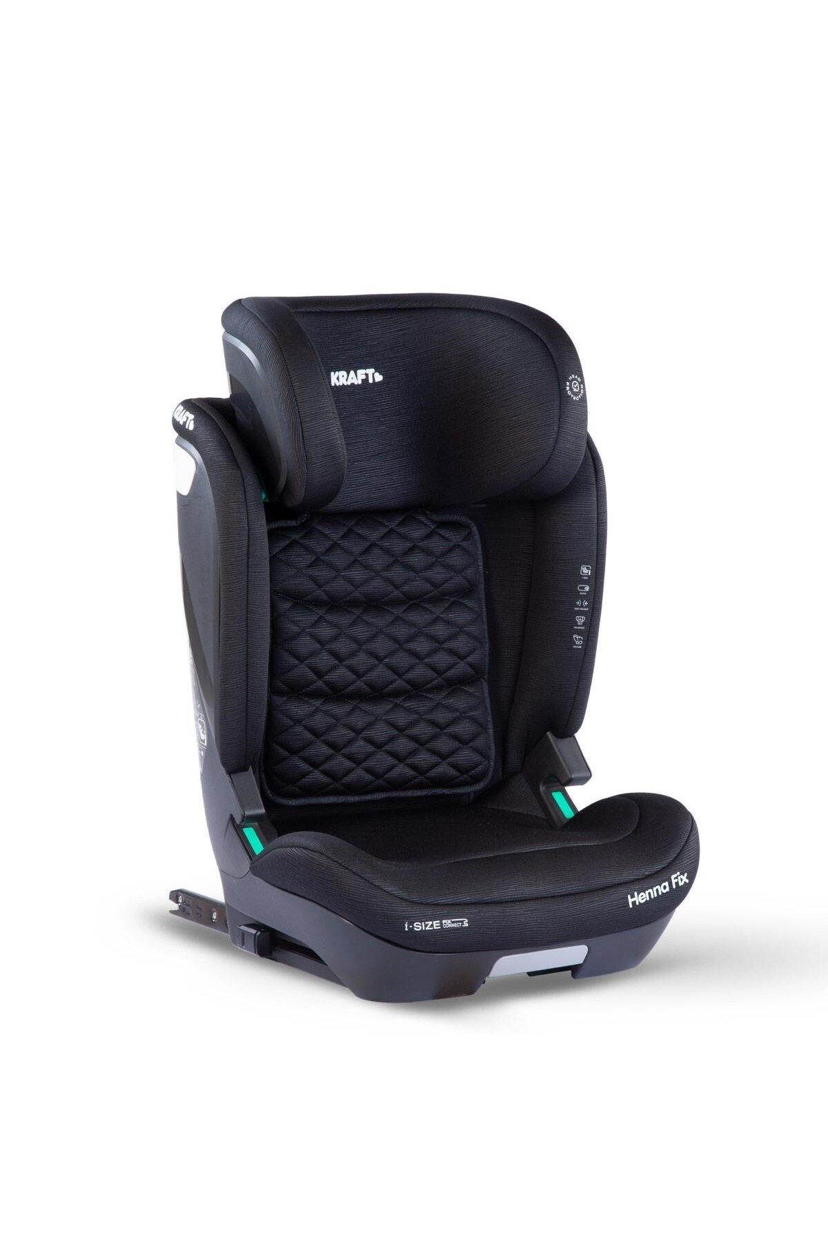 Kraft Henna Fix i-size (100-150 cm) 15-36 Kg Oto Koltuğu Siyah
