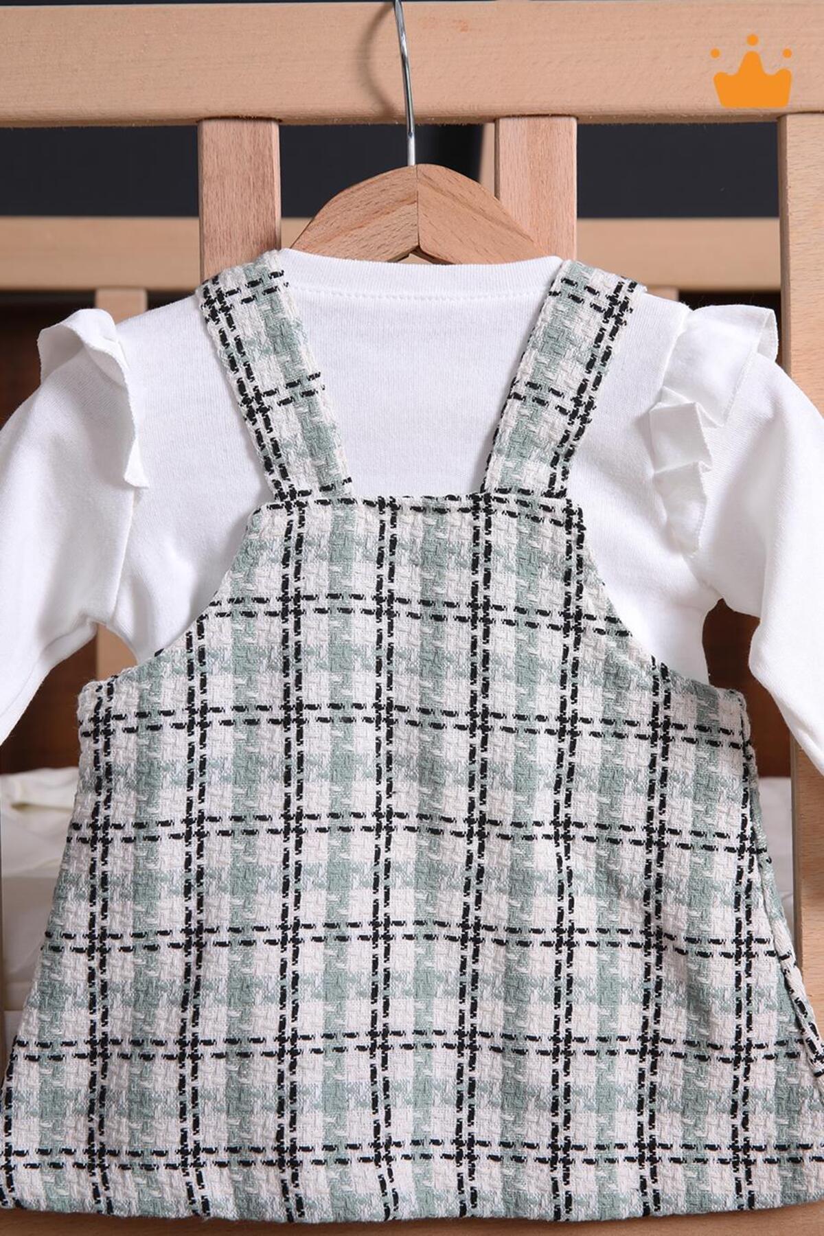 Babyhola Şık Bayramlık Ayılı Oyun Arkadaşı Tüvit Kız Bebek Çocuk Badi Jile 2'li Oyuncaklı Elbise Tak fotoğrafı 7 (önizleme)