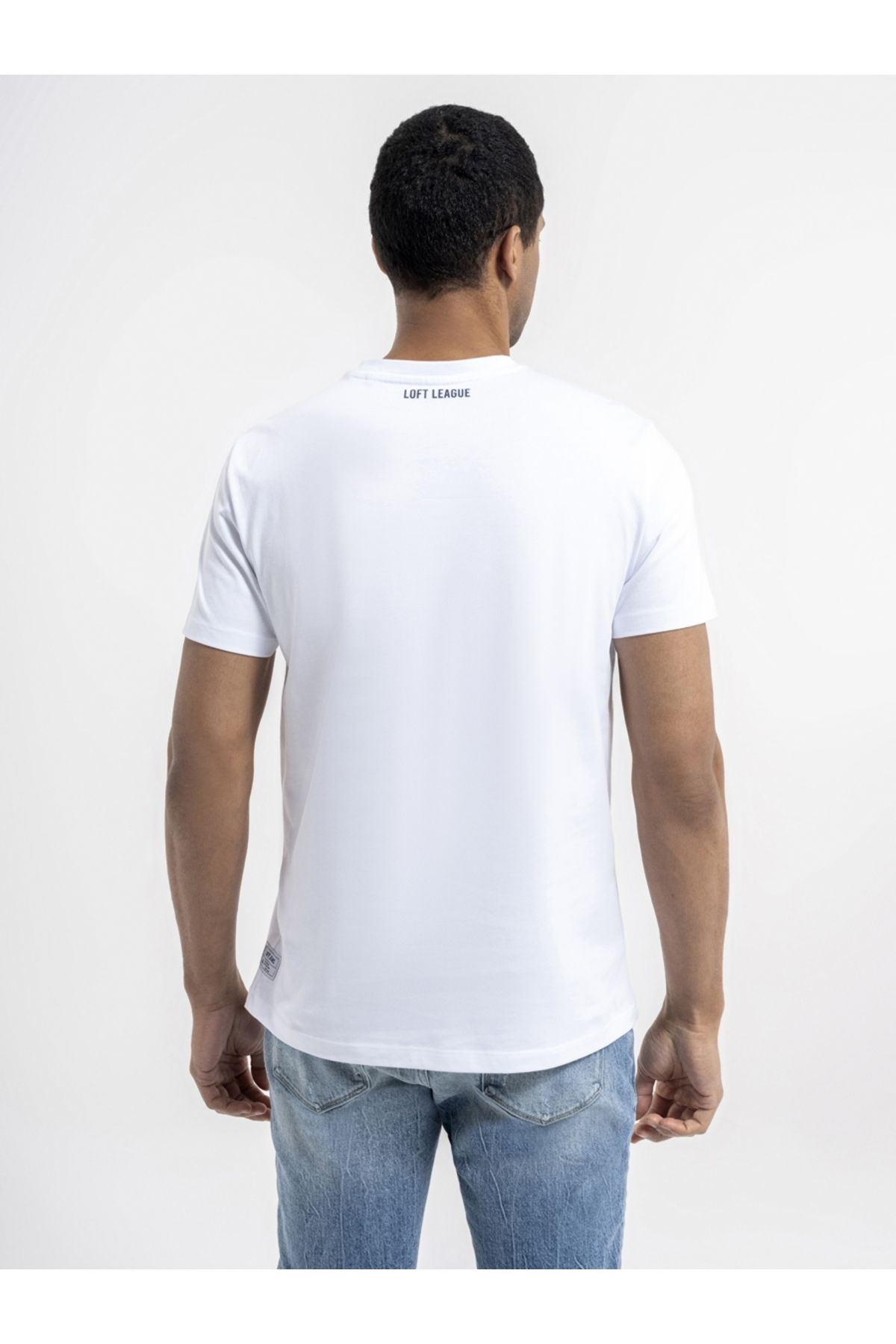 تی شرت سفید مردانه Tshirt C.Kol 5973 معمولی مناسب Loft