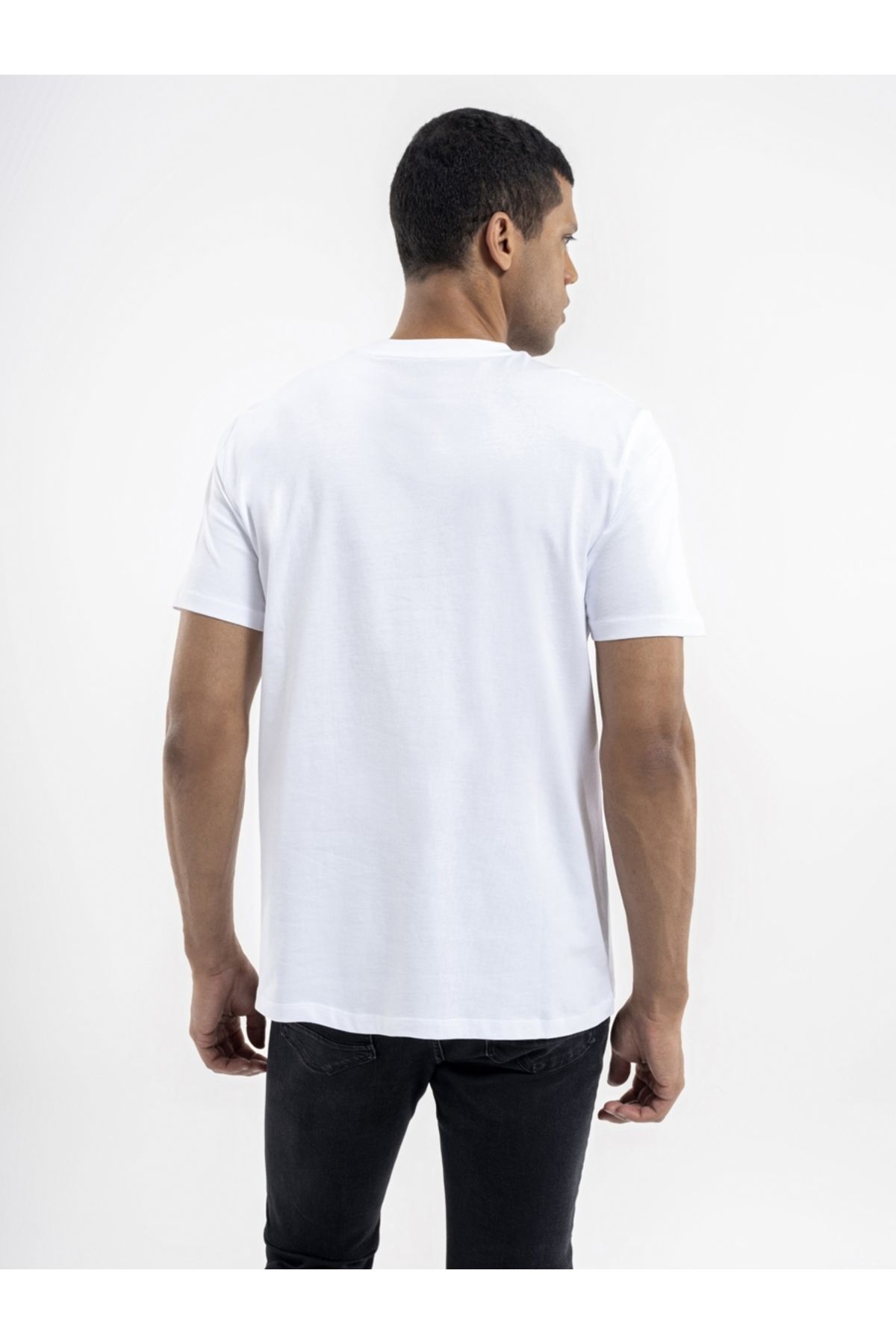 تی شرت سفید مردانه Tshirt C.Kol 5780 به طور منظم متناسب با Loft