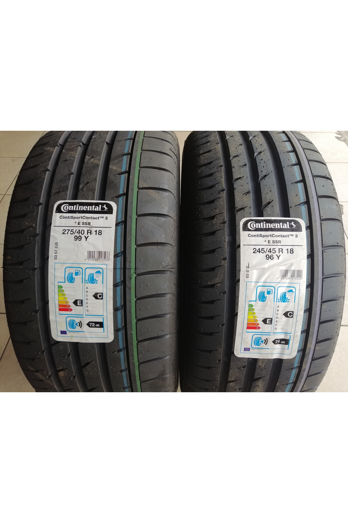 Continental 275/40r18 - 245/45r18 Sport Contact 3 *ssr Set Olarak (4 ...