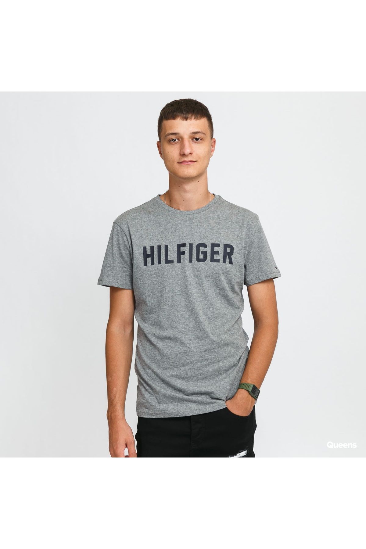 تی شرت خاکستری مردانه Tommy Hlfiger UM0UM02011 PG5 Tommy Hilfiger