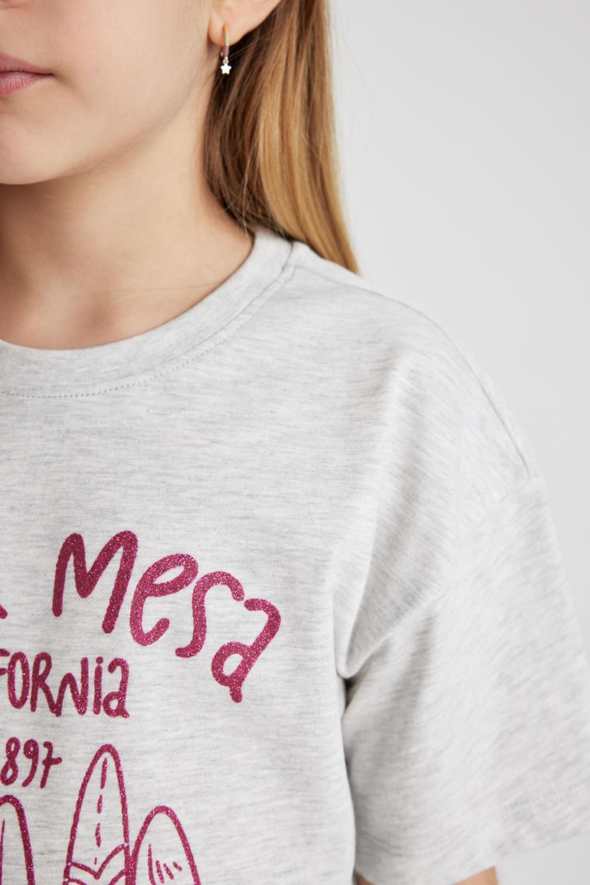 تیشرت دخترانه دفاکتو Defacto اورجینال دخترانه کد کالا B5126A824SM - تصویر 5