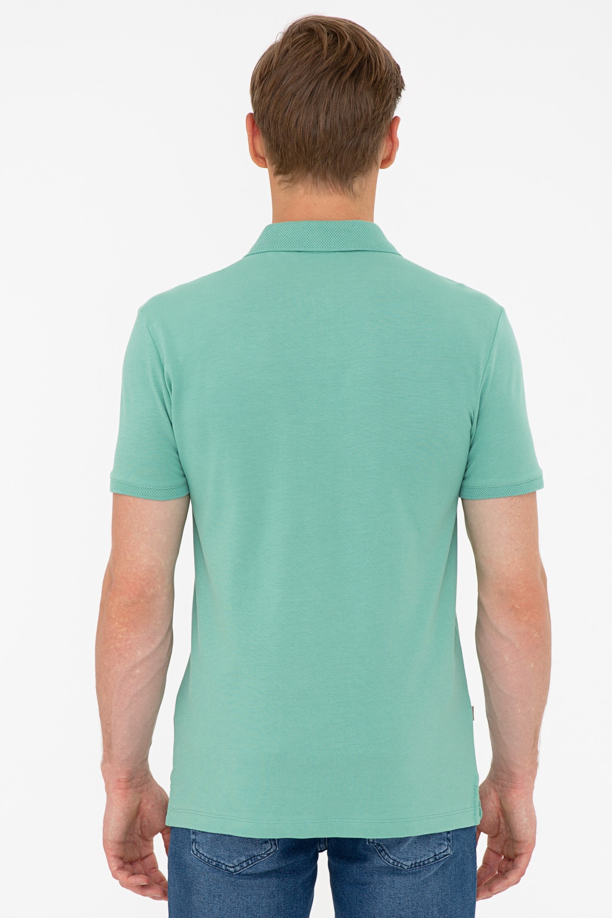 تیشرت مردانه سبز پیرکاردین | G021SZ011.000.1219093 اورجینال - تصویر 3
