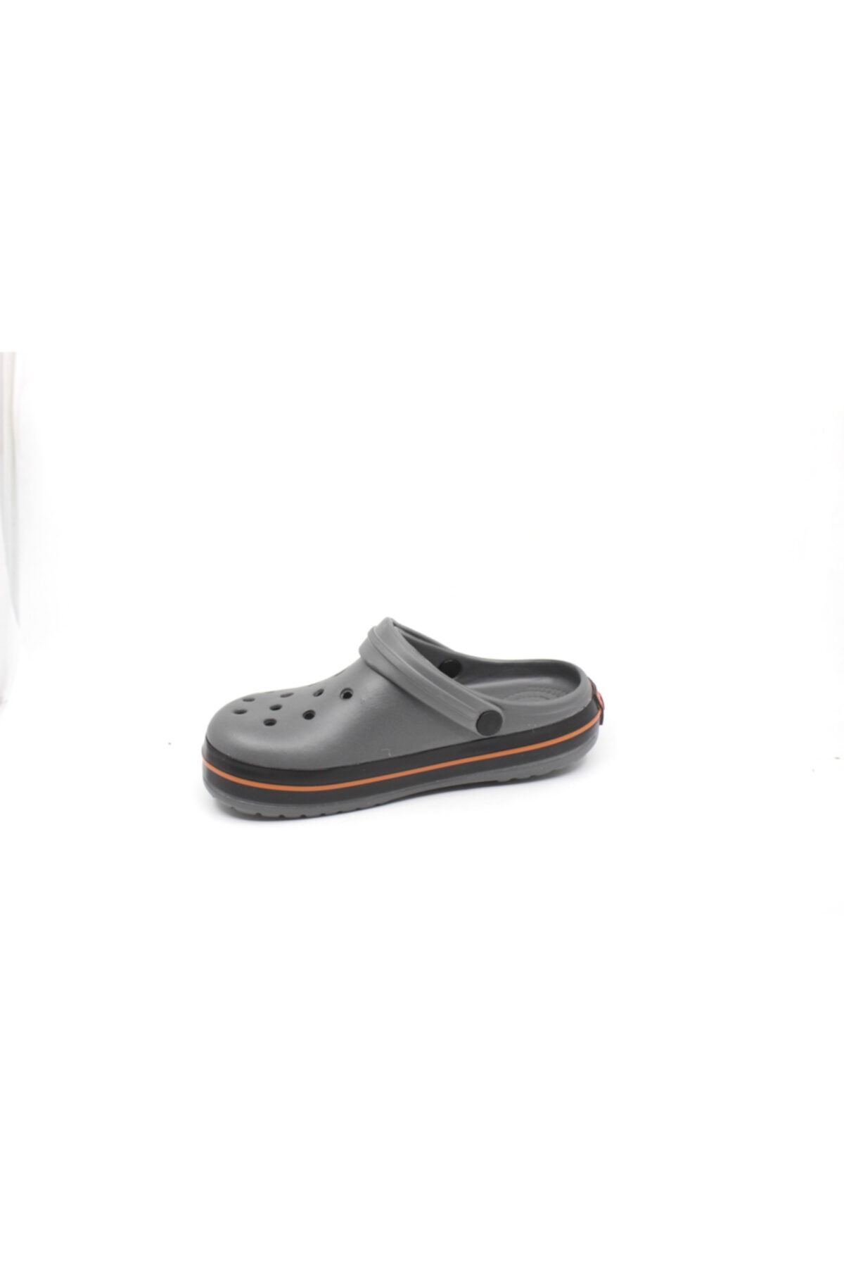 Akınal Bella-195 Gray - Black - Orange Sabo Slippers 3