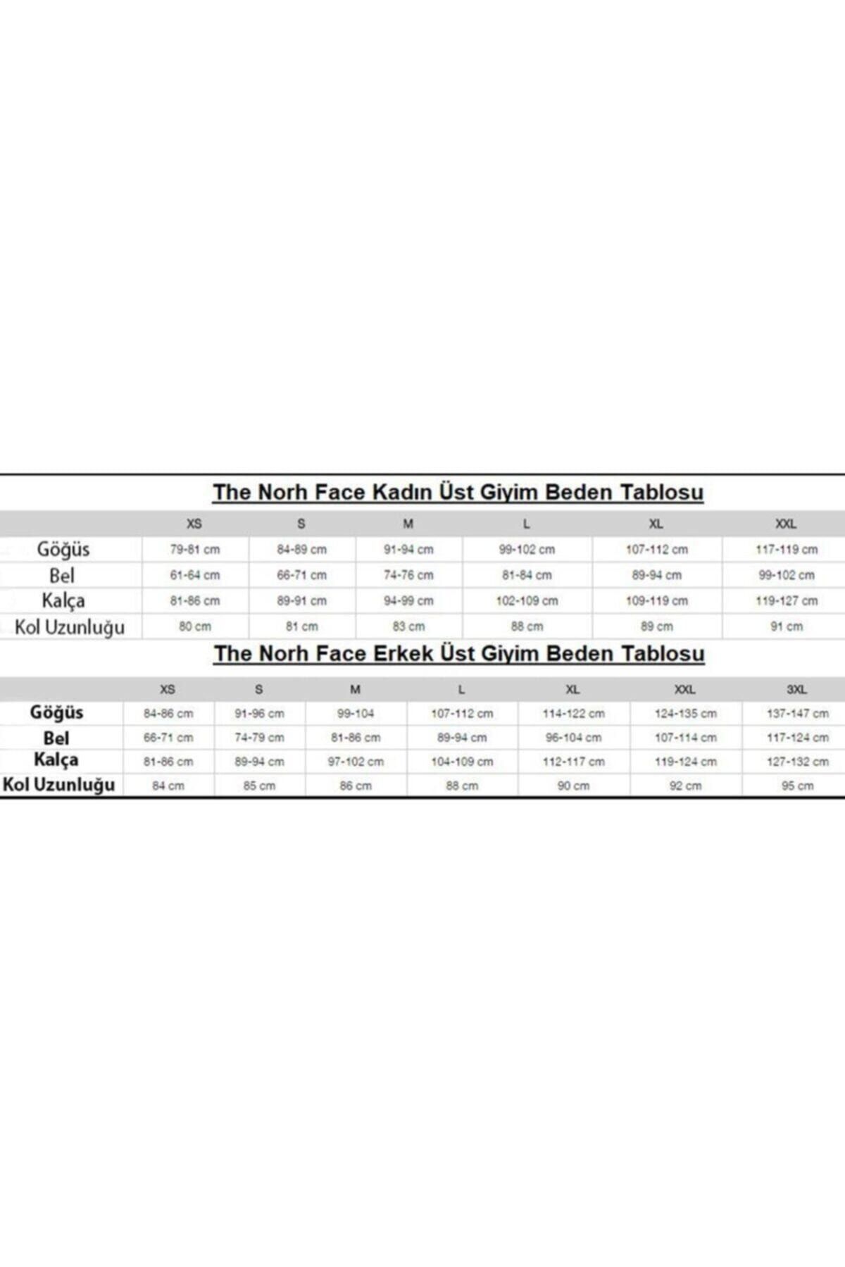 The north face t shirt size guide hotsell