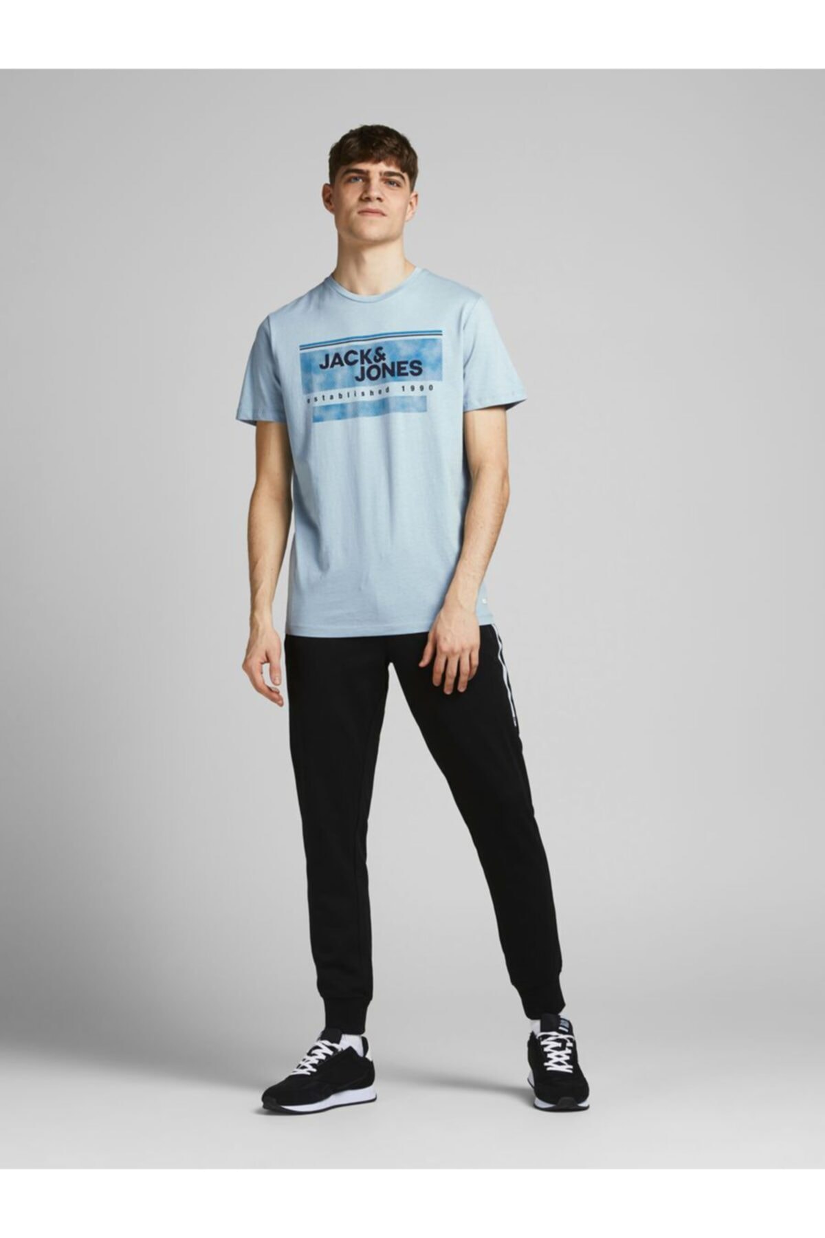 تیشرت مردانه آبی جک اند جونز | TYC00158868977 اورجینال - تصویر 3