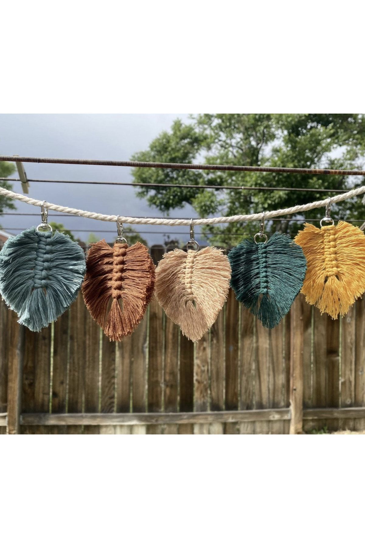 SENSY-مجموعة خيوط Macrame Hobby الممسوحة ضوئيًا المتميزة مكونة من 3 قطع إكرو - بلاط - قهوة الحليب 5