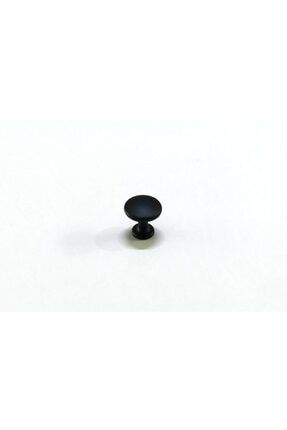 Düz Düğme Kulp Mat Siyah Çap 25 Mm KLP53530049