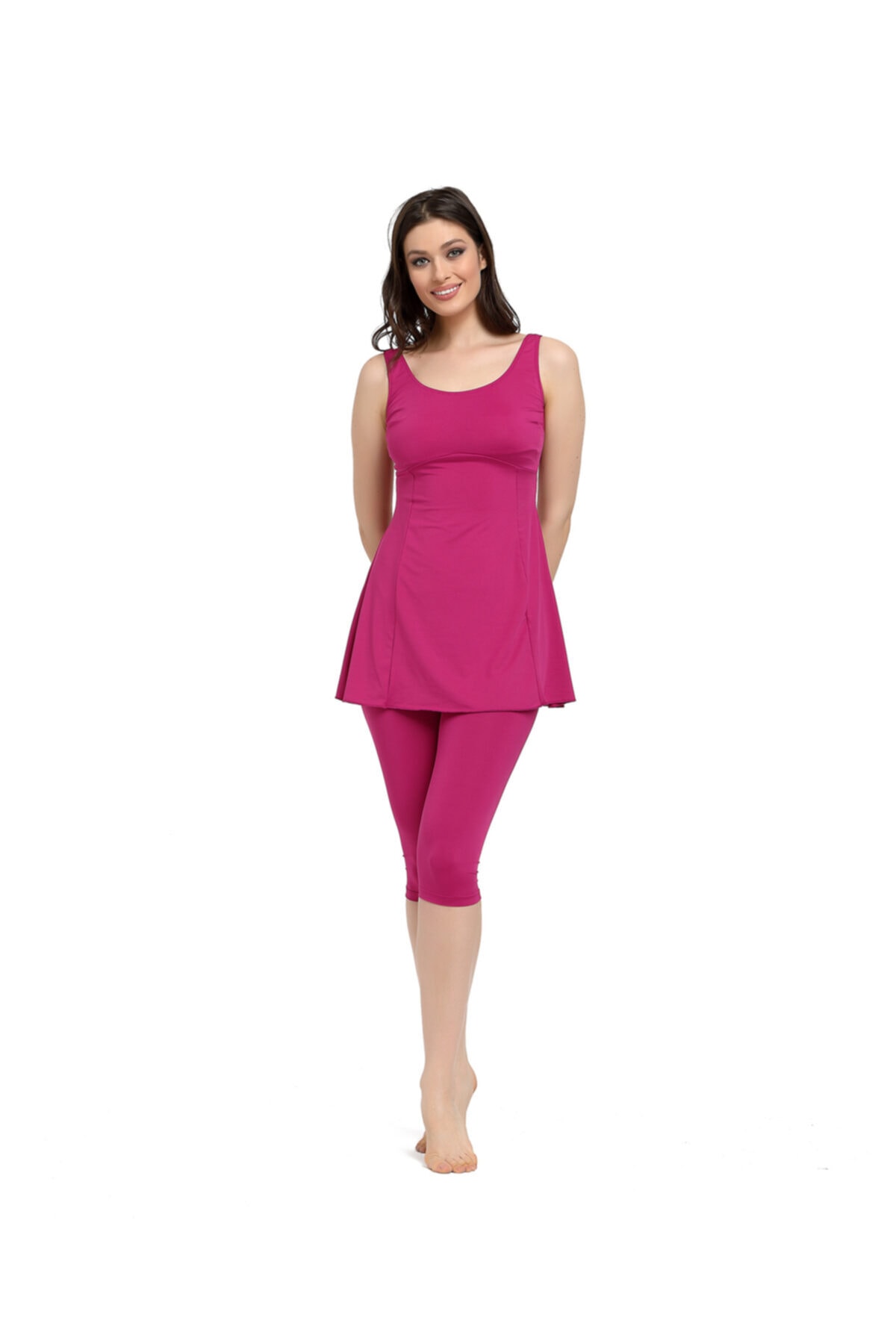Women's Lilac Leggings Dress Swimwear