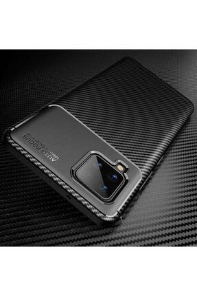 Samsung Galaxy A12/m12 Uyumlu Carbon Tasarım Shockproof Silikon Kılıf nzhtekvv5538