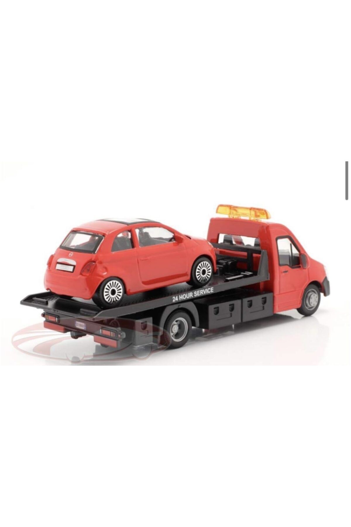 toysandmore Araç Çekici Ve Fiat 500 Bis Diecast Burago Metal Araba Kurtarıcı Taşıyıcı Orjinal ZO10290
